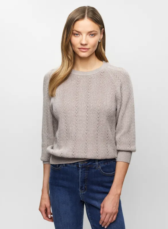 Pointelle Knit Sweater sold by Melanie Lyne