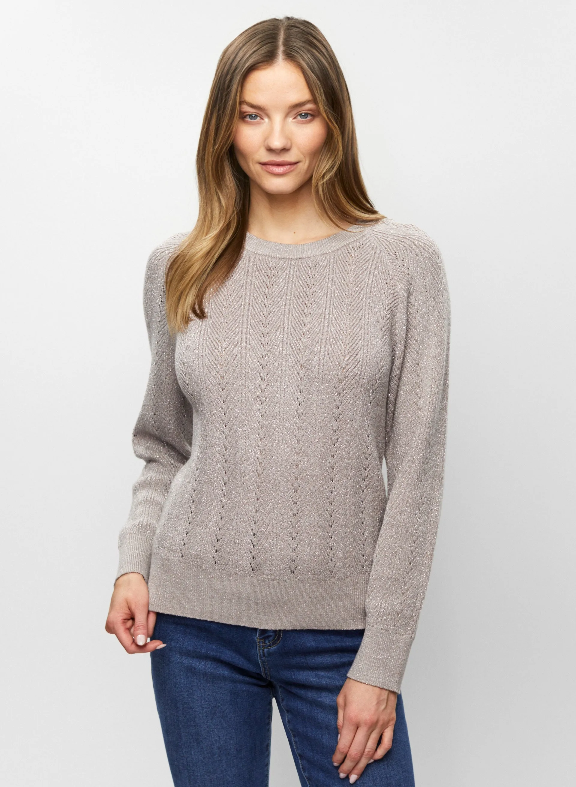 Pointelle Knit Sweater sold by Melanie Lyne product image thumbnail 5