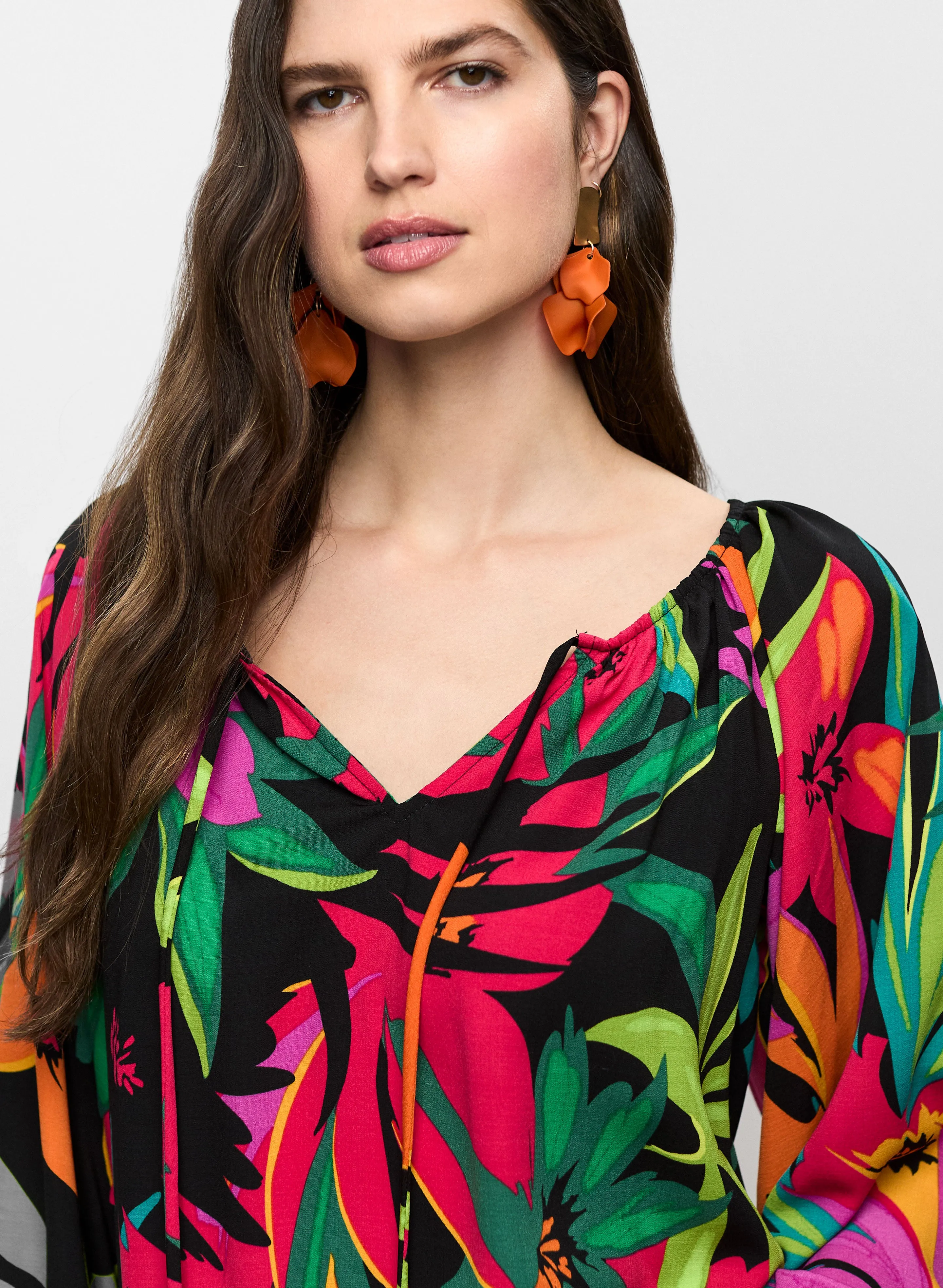 Joseph Ribkoff - Tropical Motif Top sold by Melanie Lyne product image thumbnail 2