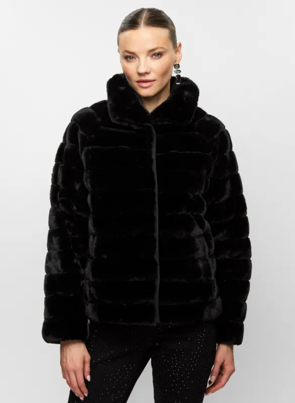 Vegan Fur Reversible Coat sold by Melanie Lyne