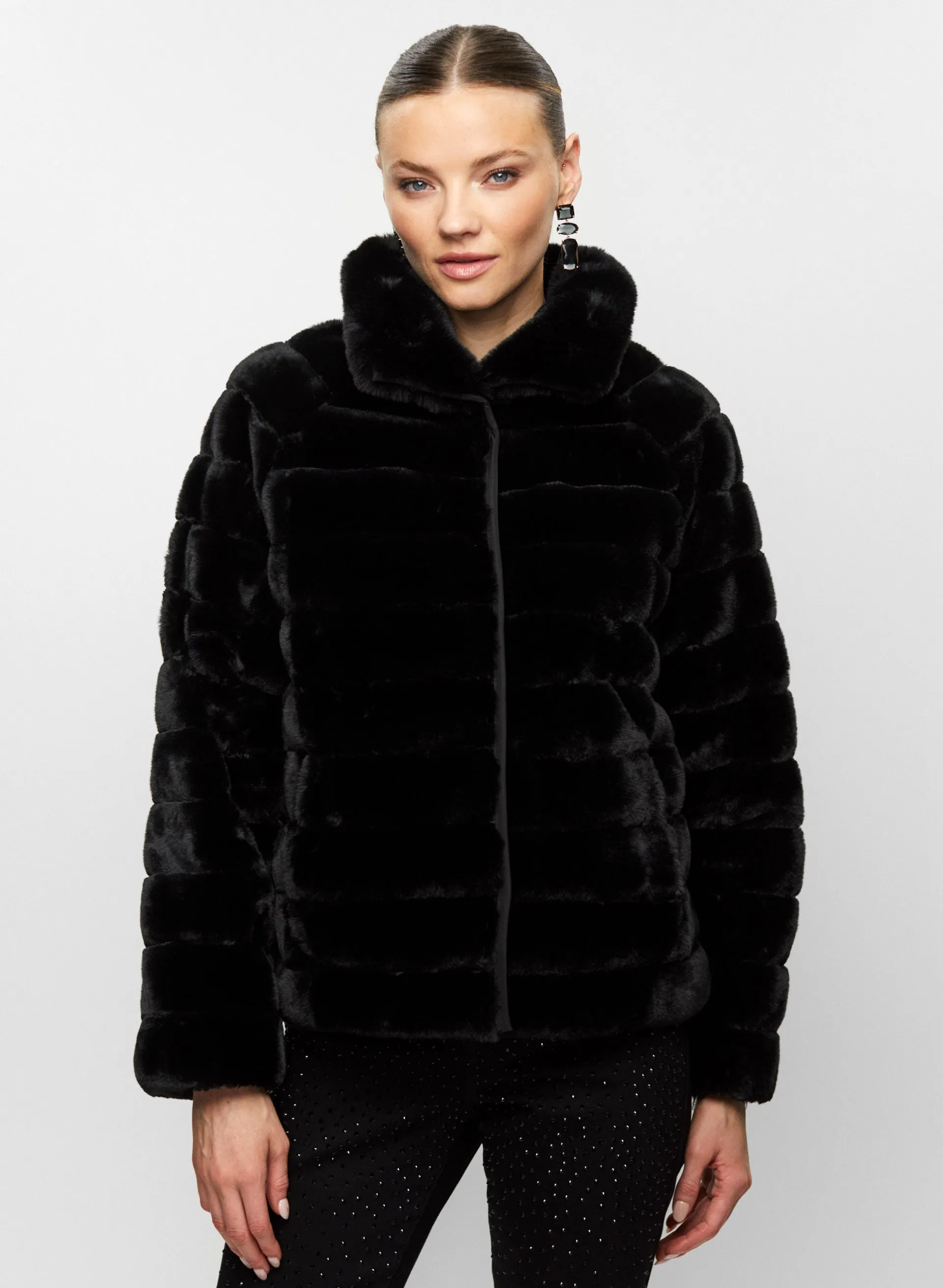 Vegan Fur Reversible Coat sold by Melanie Lyne