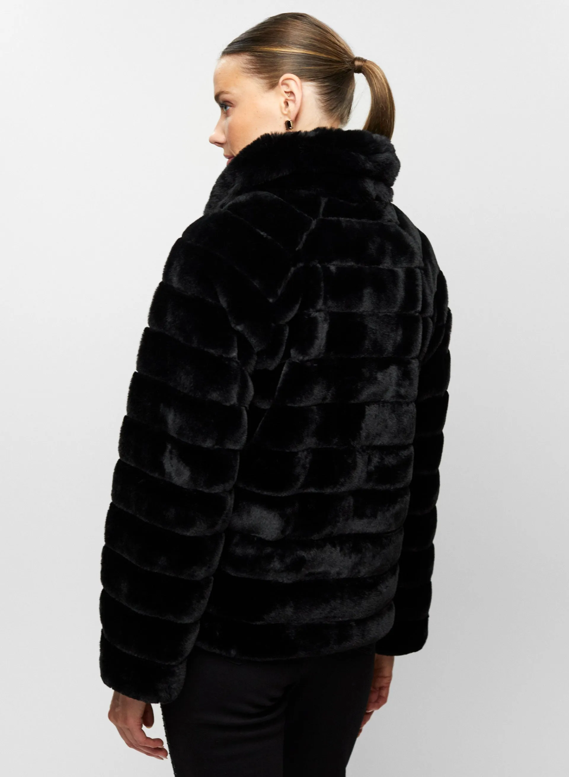 Vegan Fur Reversible Coat sold by Melanie Lyne product image thumbnail 2
