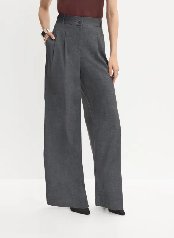 Pleated Wide-Leg Pants sold by Melanie Lyne