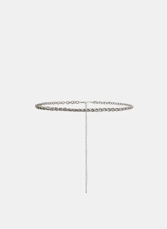Thin Metallic Chain Belt sold by Melanie Lyne