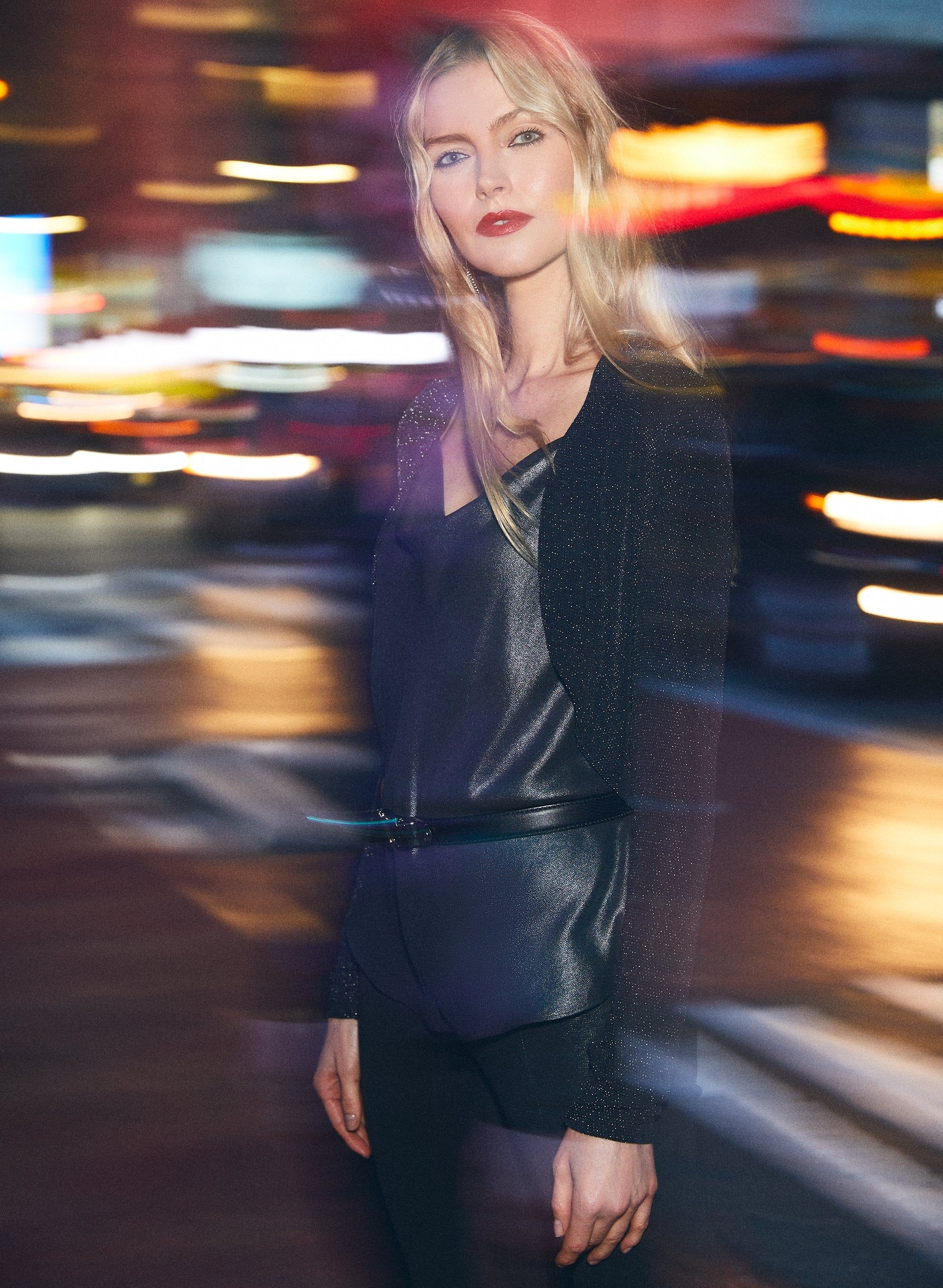 Metallic Cowl Neck Sleeveless Blouse sold by Melanie Lyne product image thumbnail 2