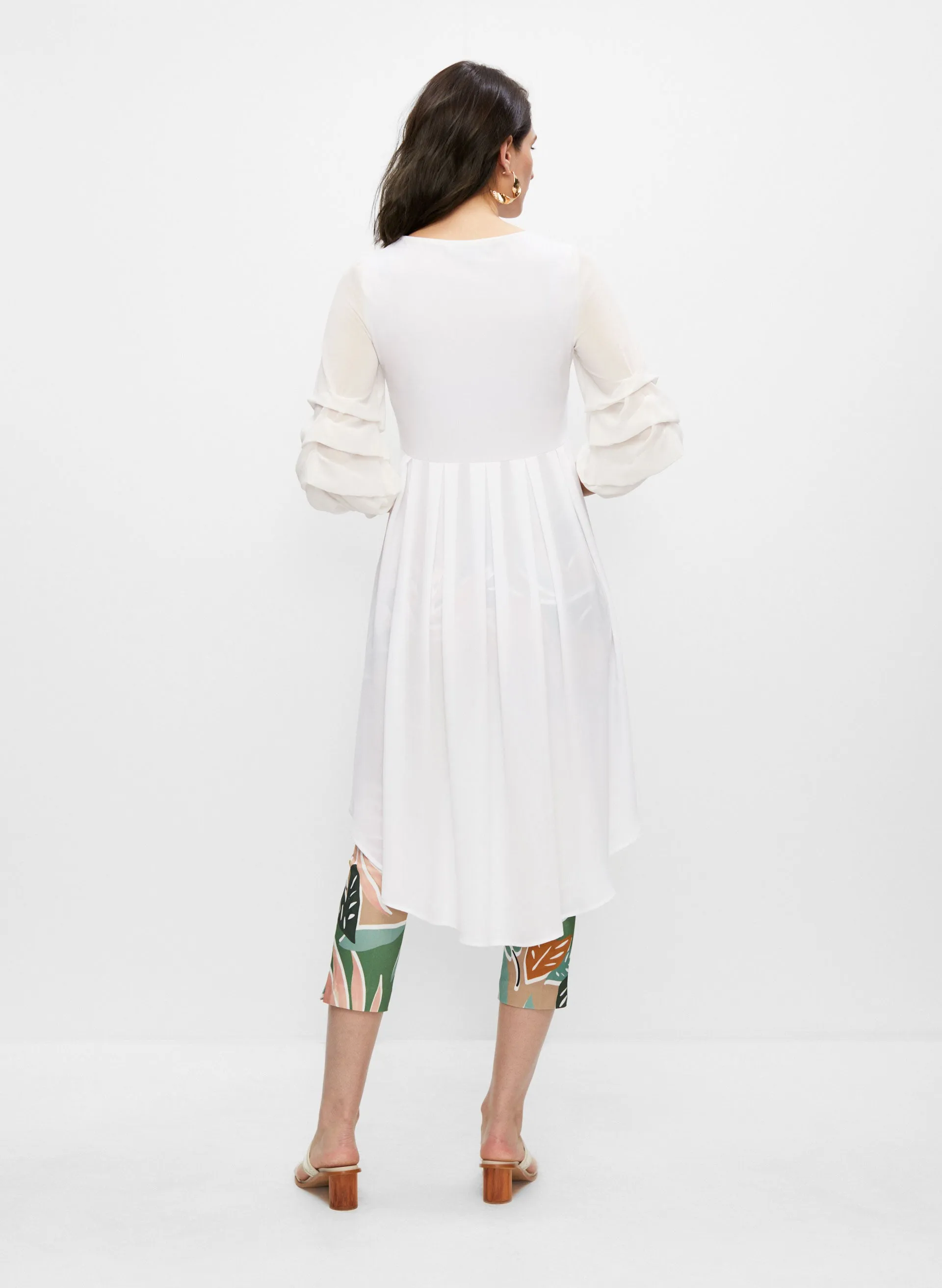 Ruffle Sleeve Asymmetric Tunic sold by Melanie Lyne product image thumbnail 4