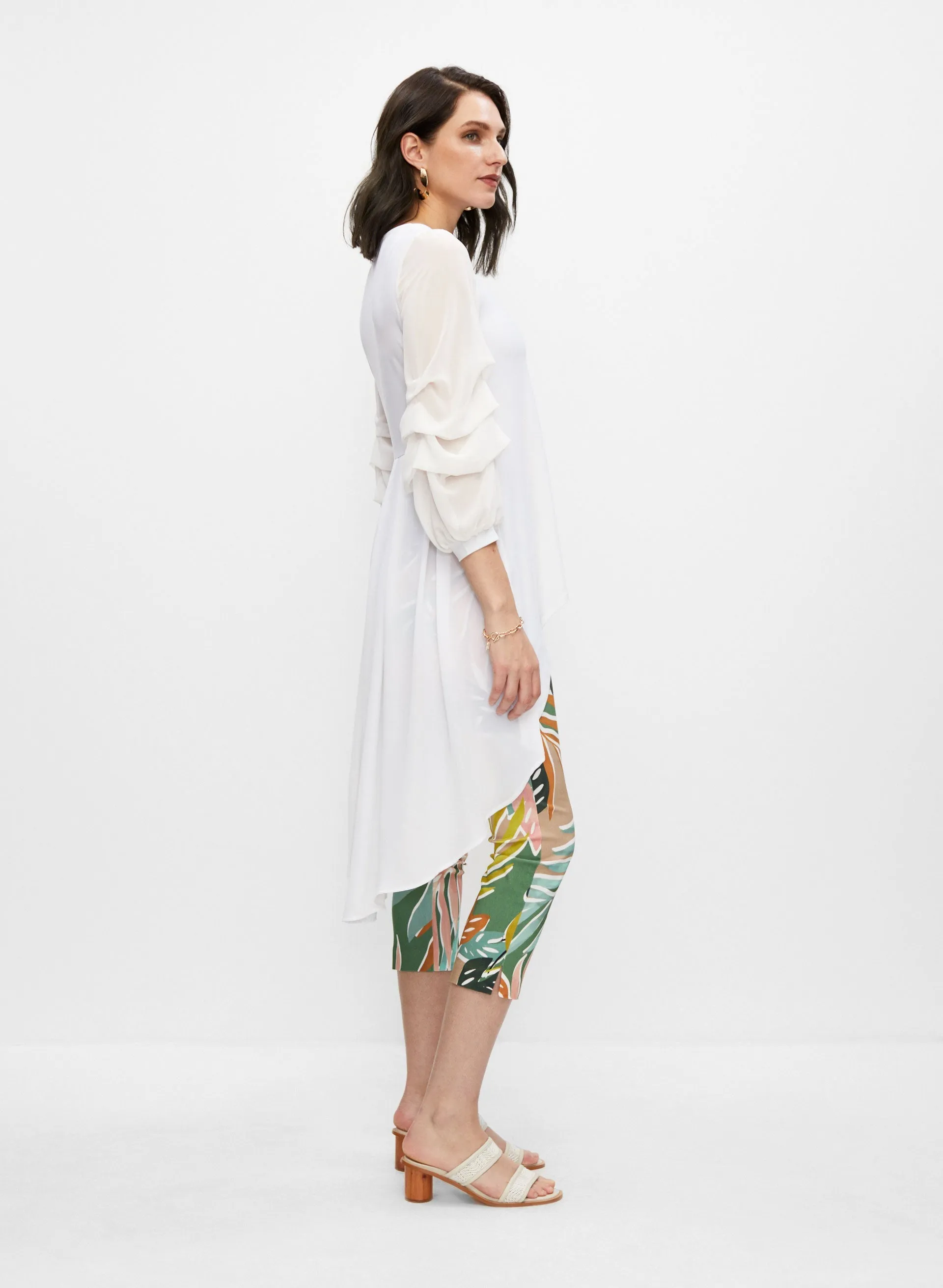 Ruffle Sleeve Asymmetric Tunic sold by Melanie Lyne product image thumbnail 5