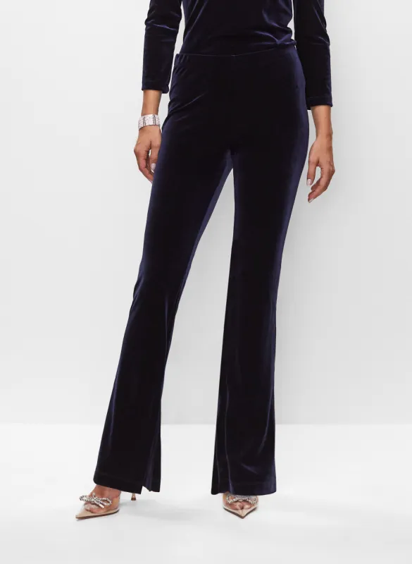 Velour Flare Leg Pull-On Pants sold by Melanie Lyne
