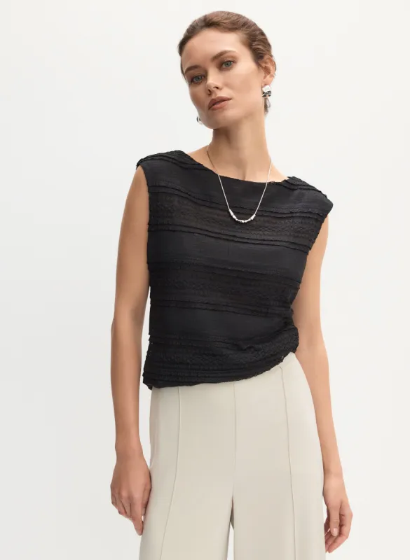 Cap Sleeve Lace Detail Top sold by Melanie Lyne