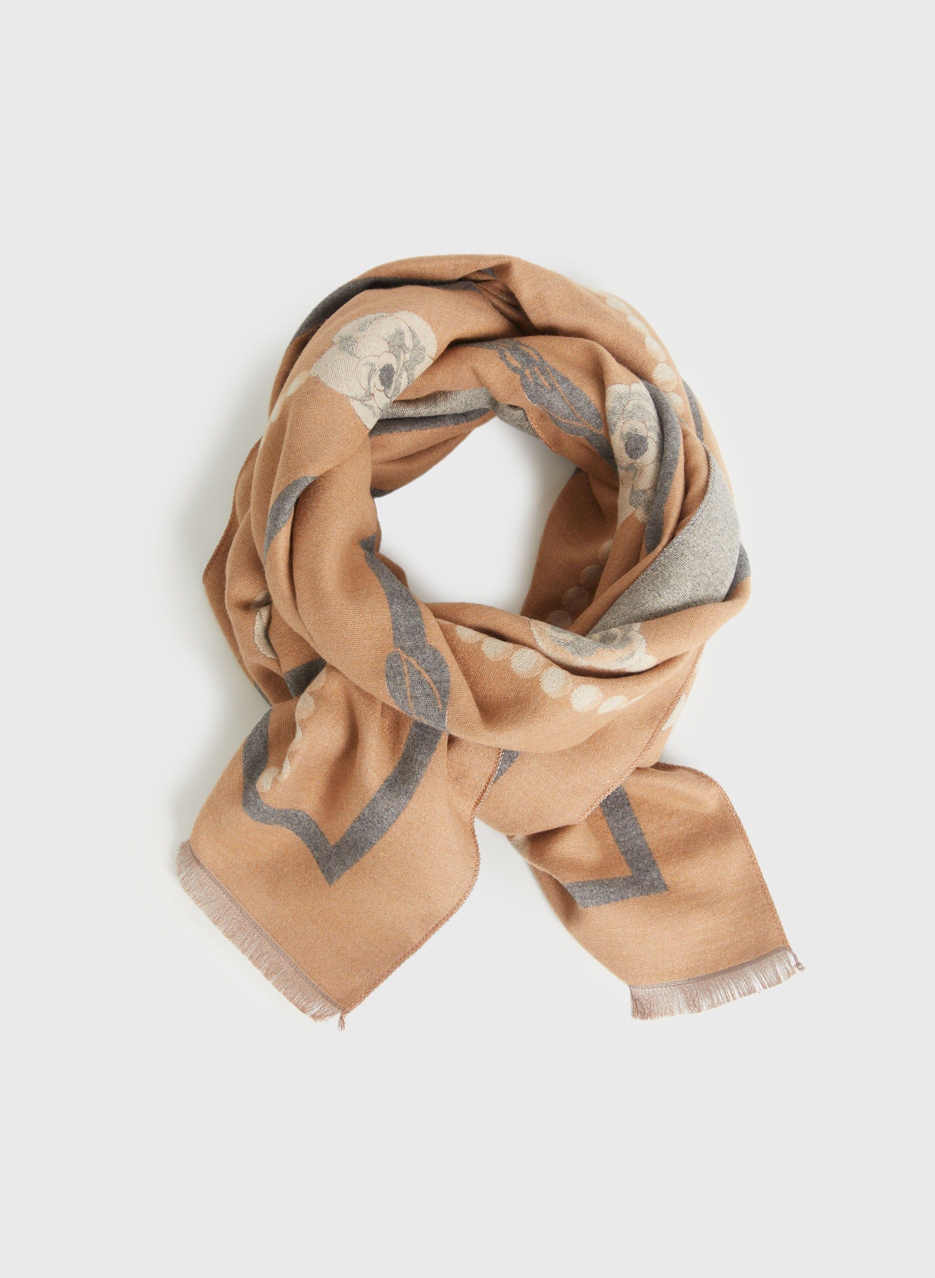 Pearl Bow & Rose Motif Scarf sold by Melanie Lyne