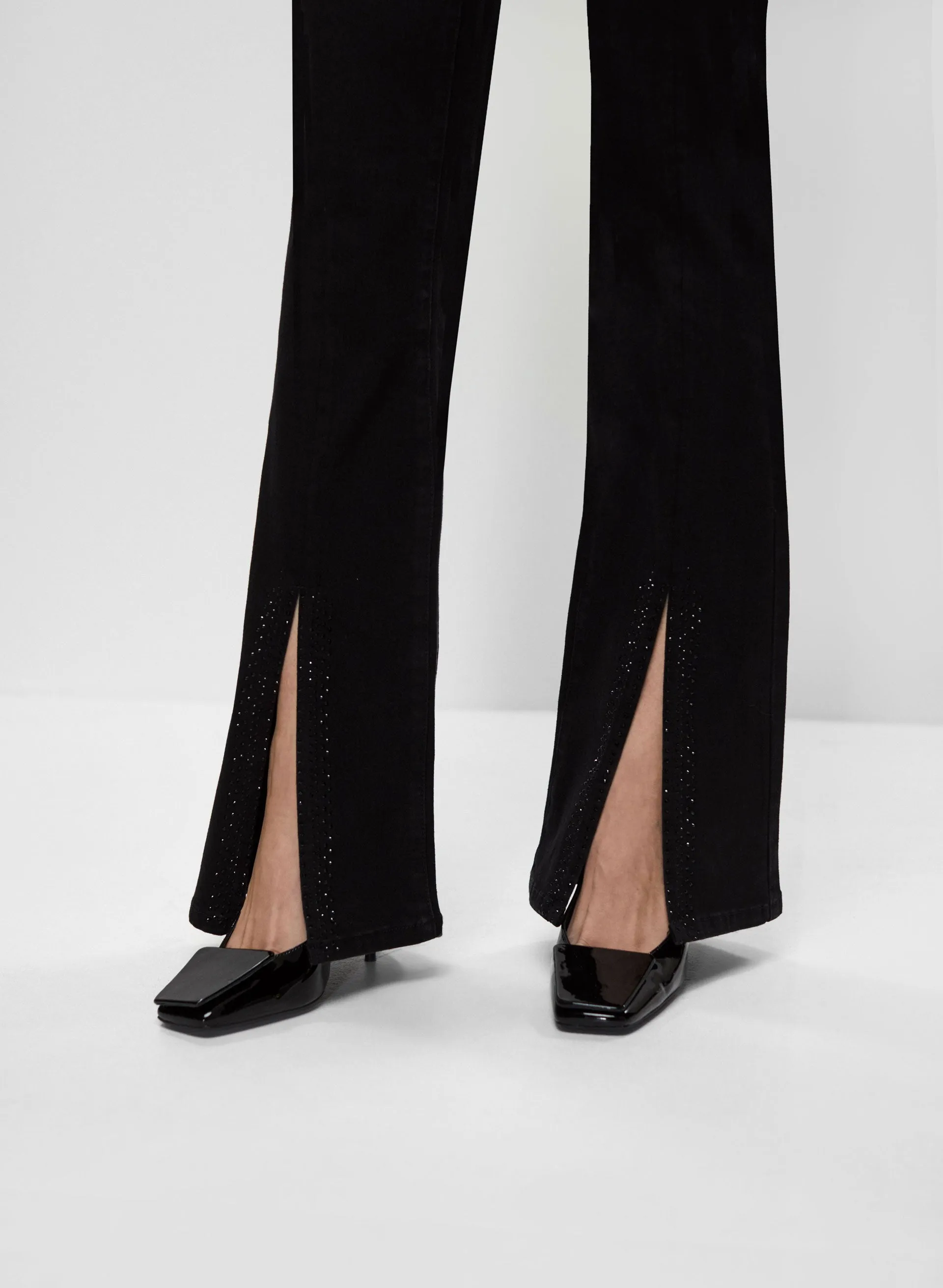 Rhinestone Detail Flare Leg Jeans sold by Melanie Lyne product image thumbnail 5