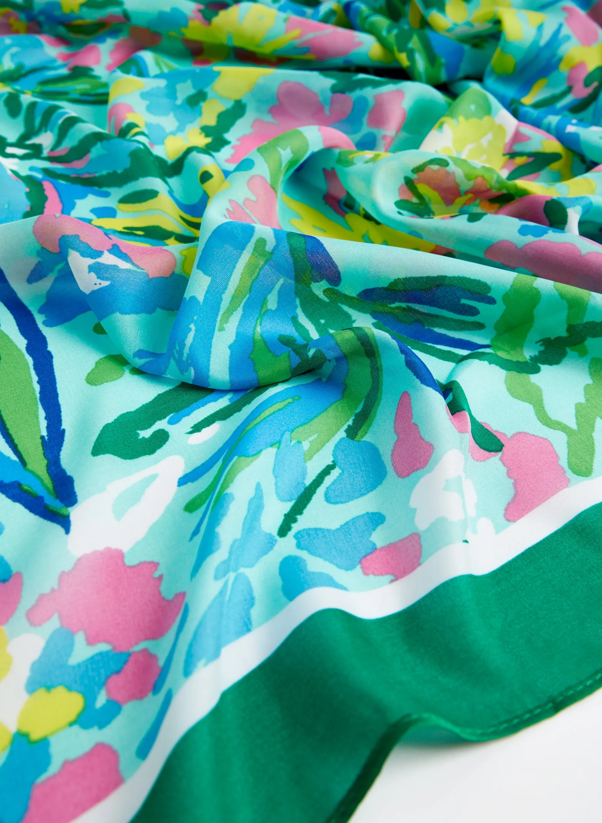 Abstract Floral Print Scarf sold by Melanie Lyne product image thumbnail 2