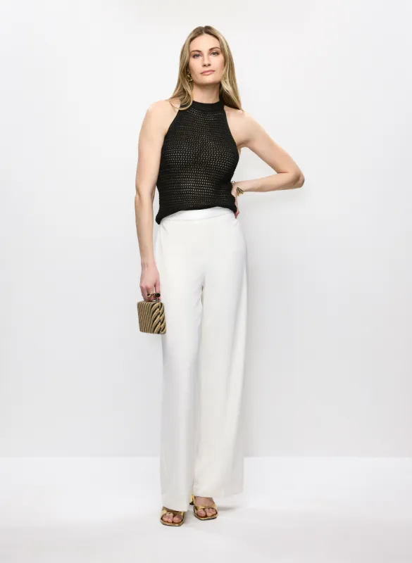 Crochet Tank Top & Linen-Tencel Pants sold by Melanie Lyne