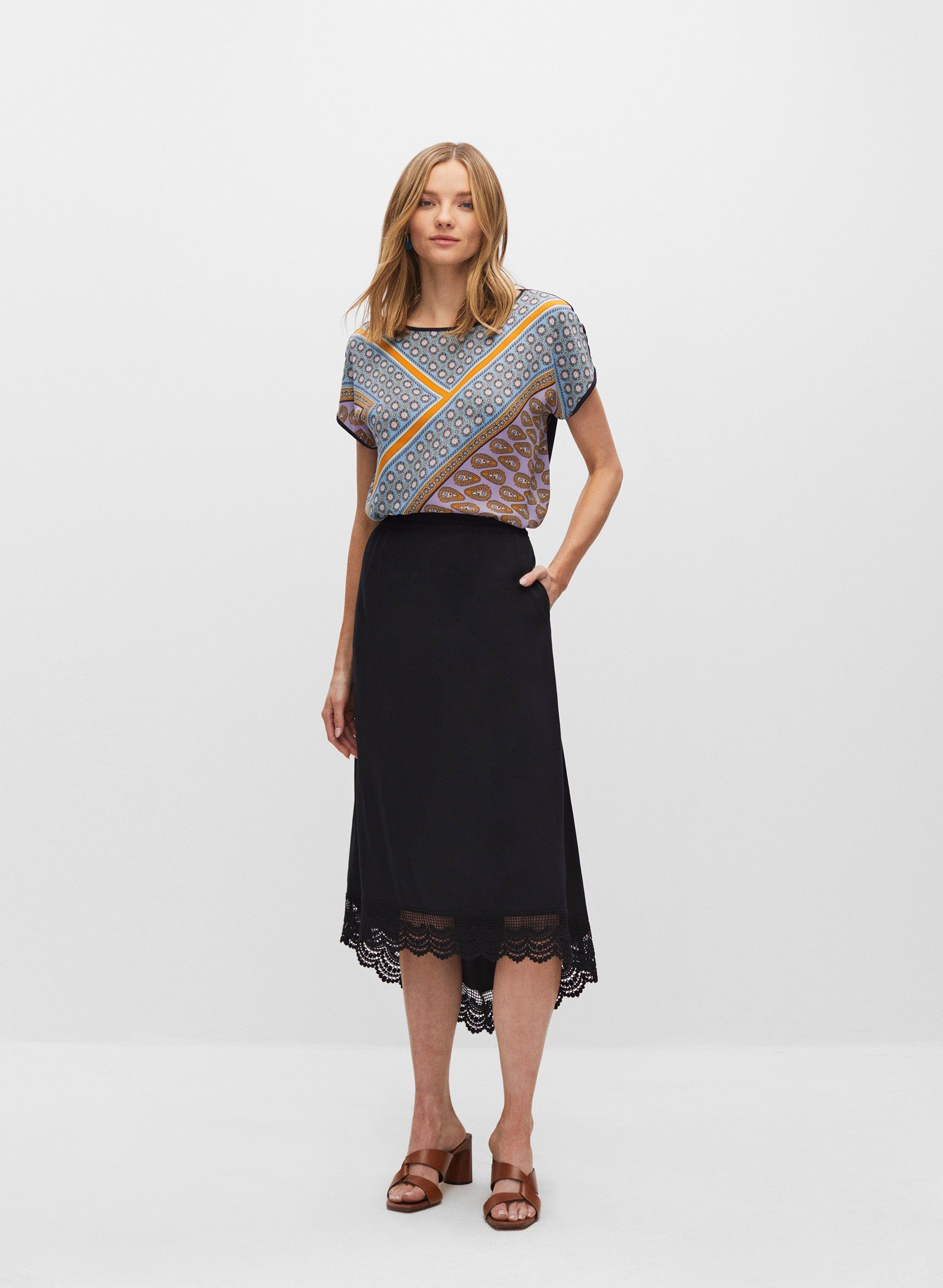 Mixed Media Paisley Print Top sold by Melanie Lyne