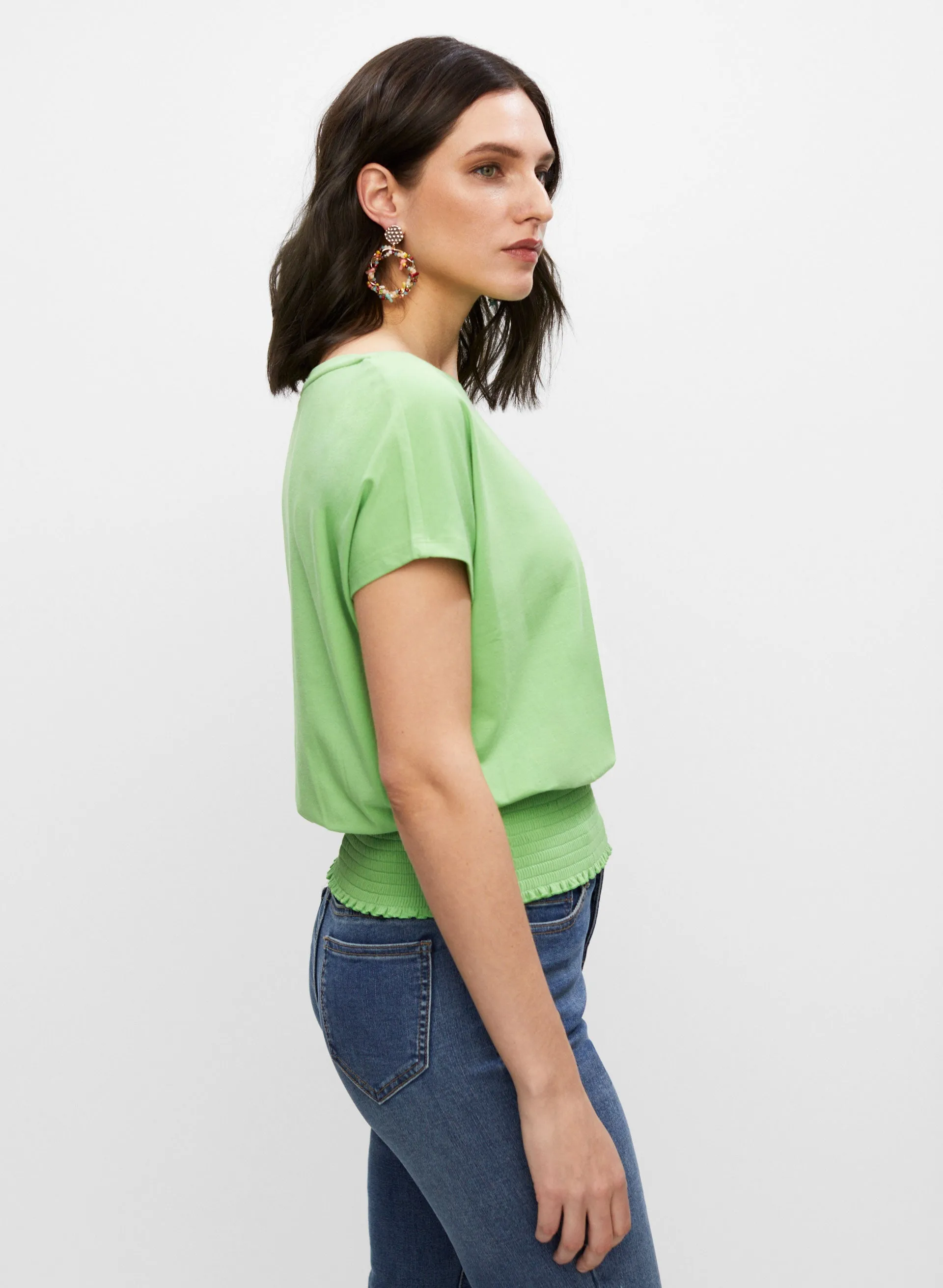 Smocked Waist Tee sold by Melanie Lyne product image thumbnail 5