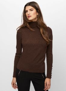 Essential Rib Detail Turtleneck Top sold by Melanie Lyne