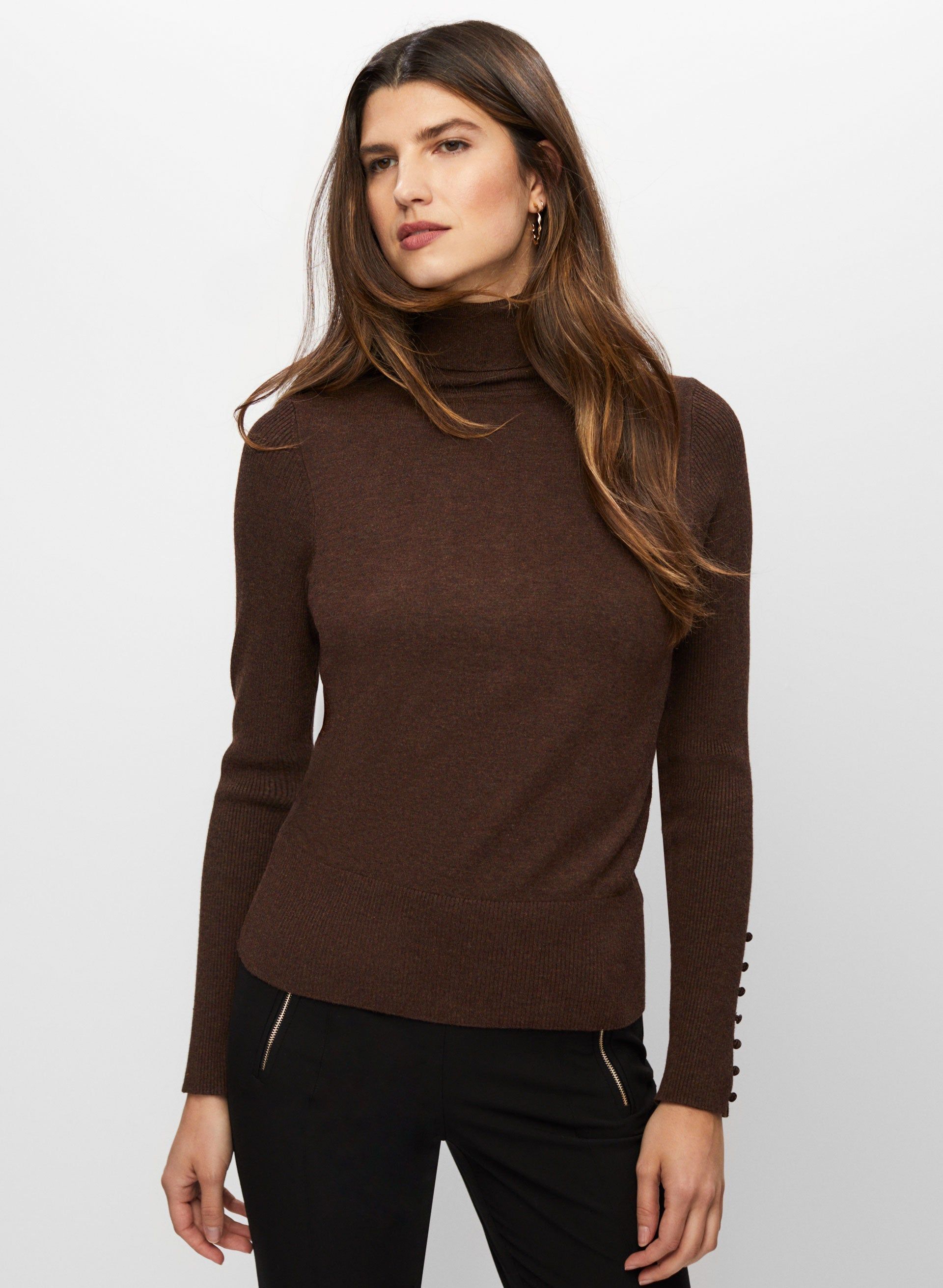 Essential Rib Detail Turtleneck Top sold by Melanie Lyne product image thumbnail 5