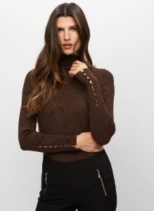 Essential Rib Detail Turtleneck Top sold by Melanie Lyne