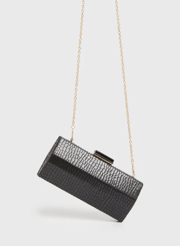 Crocodile Embossed Clutch sold by Melanie Lyne