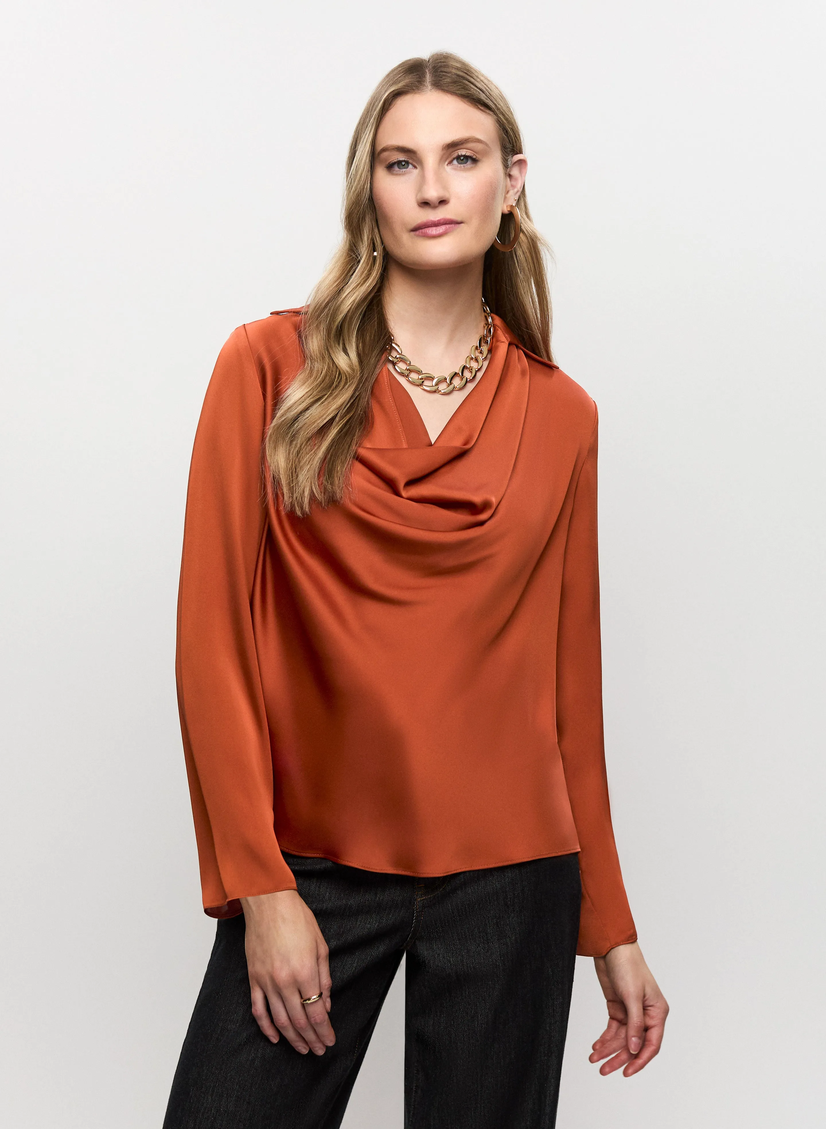 Joseph Ribkoff - Cowl Neck Blouse sold by Melanie Lyne product image thumbnail 2