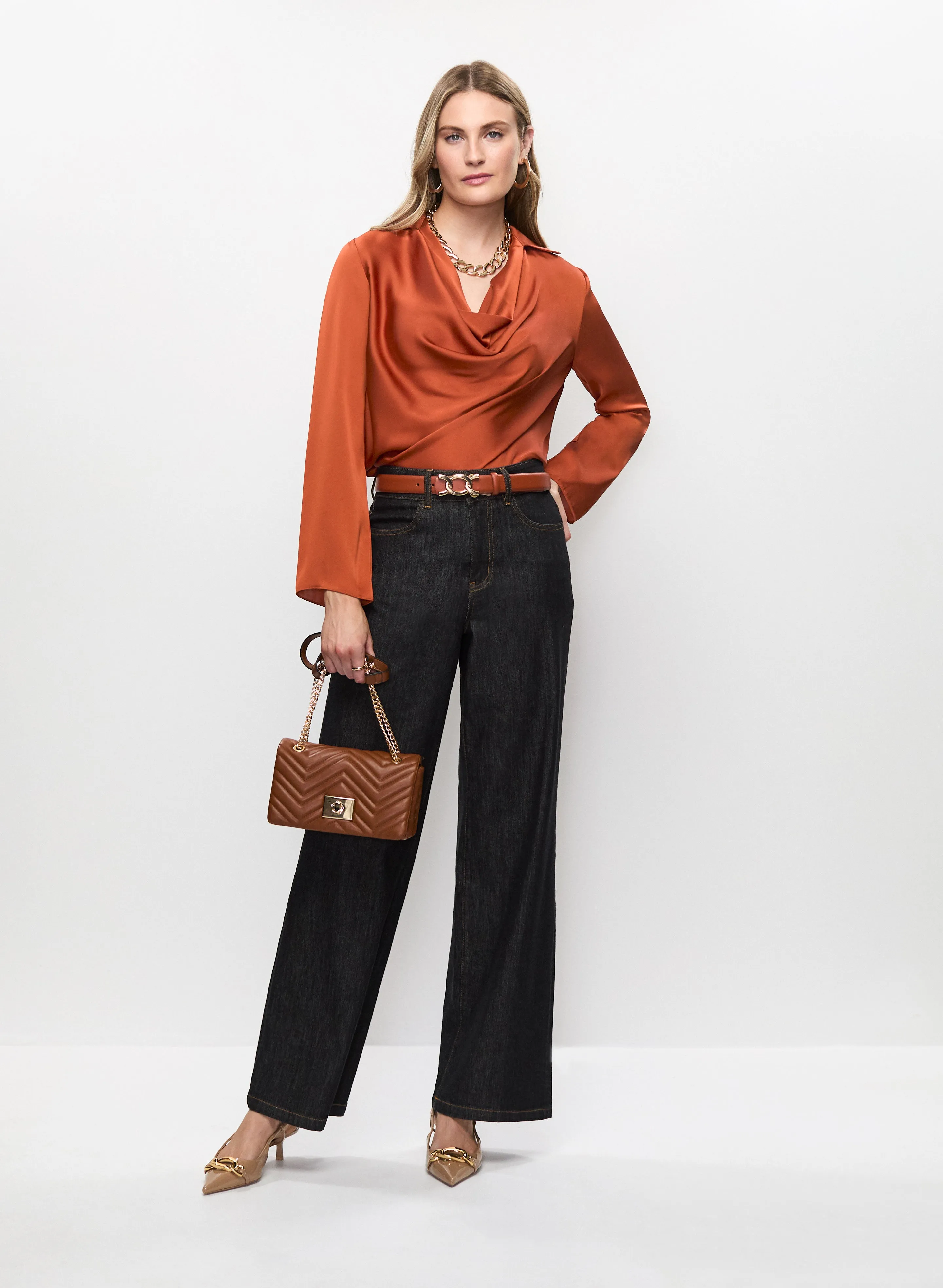 Joseph Ribkoff - Cowl Neck Blouse sold by Melanie Lyne product image thumbnail 3