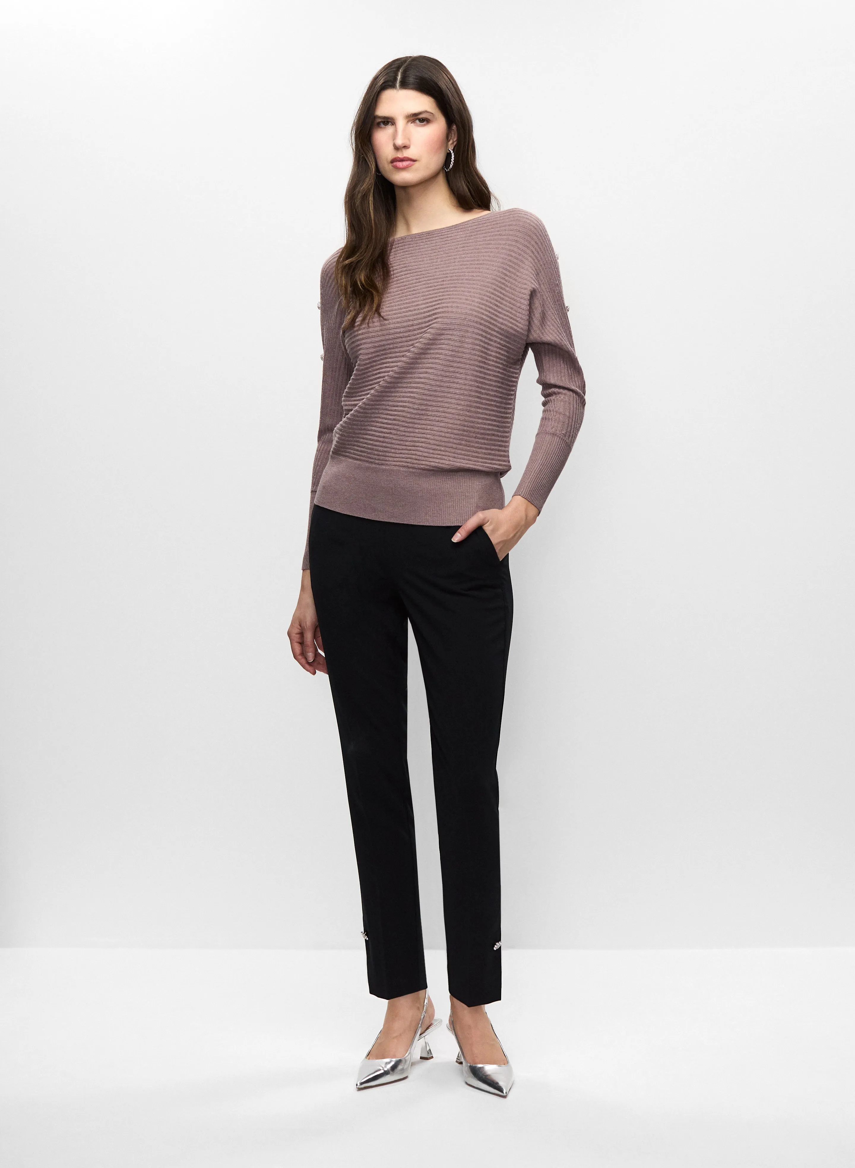 Cut-Out Sweater & Floral Button Jeans sold by Melanie Lyne