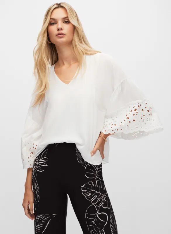 Joseph Ribkoff - Crochet Detail Top sold by Melanie Lyne