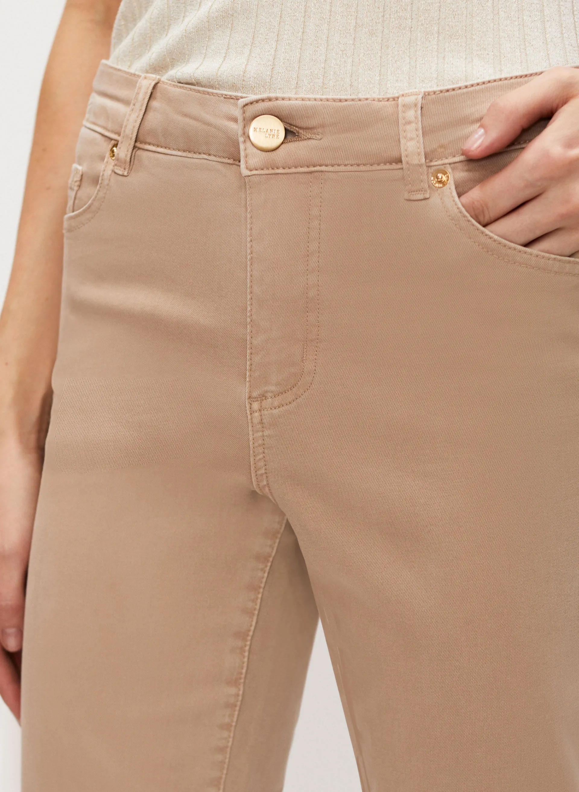 Straight Leg Denim Capris sold by Melanie Lyne product image thumbnail 3