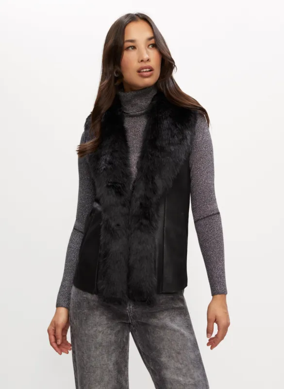 Sleeveless Faux Fur Jacket sold by Melanie Lyne