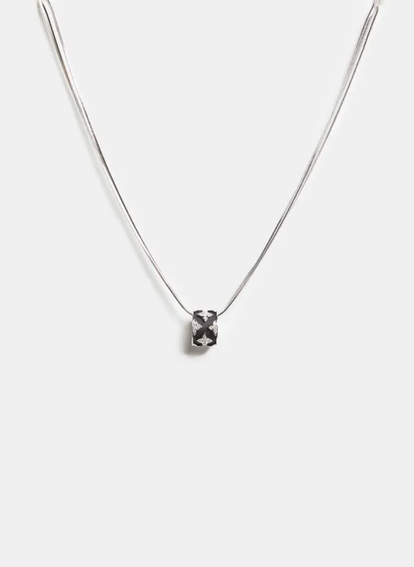 Cubic Zirconia Hoop Pendant Necklace sold by Melanie Lyne