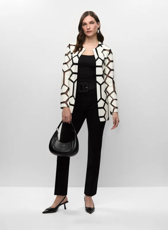 Geometric Print Jacket & Straight Leg Pants sold by Melanie Lyne
