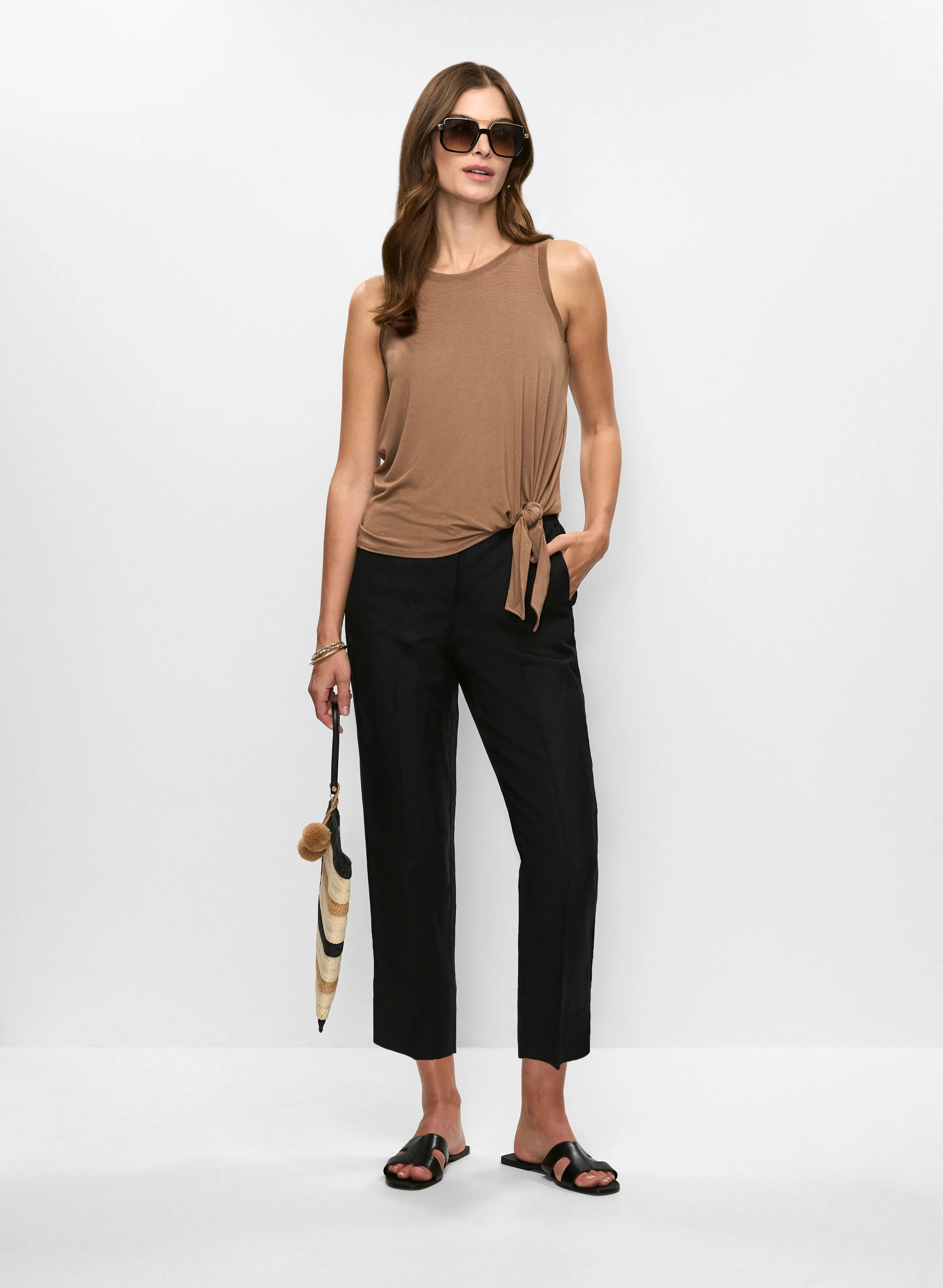 Essential Tie Hem Tank Top sold by Melanie Lyne product image thumbnail 3