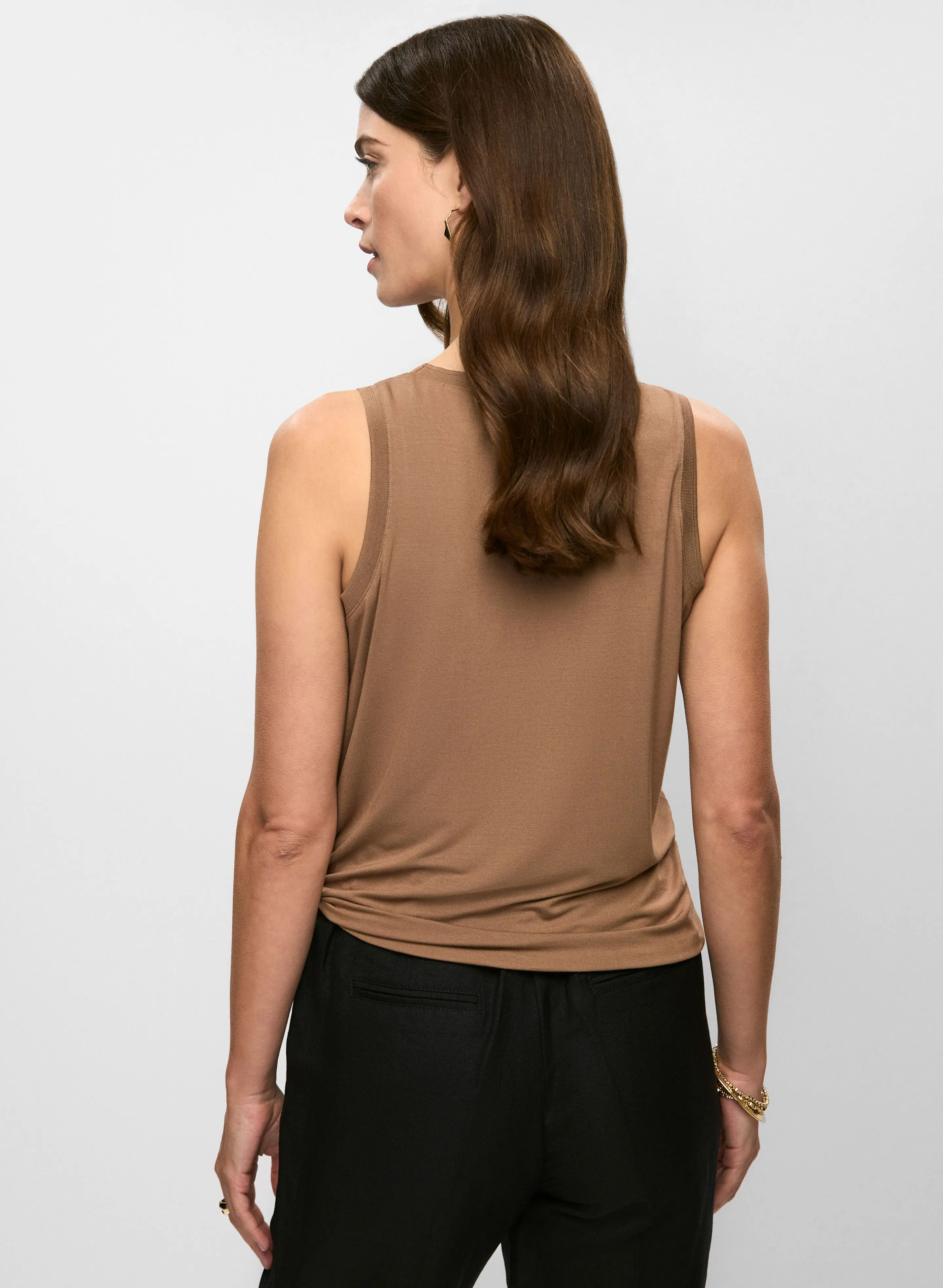Essential Tie Hem Tank Top sold by Melanie Lyne product image thumbnail 5