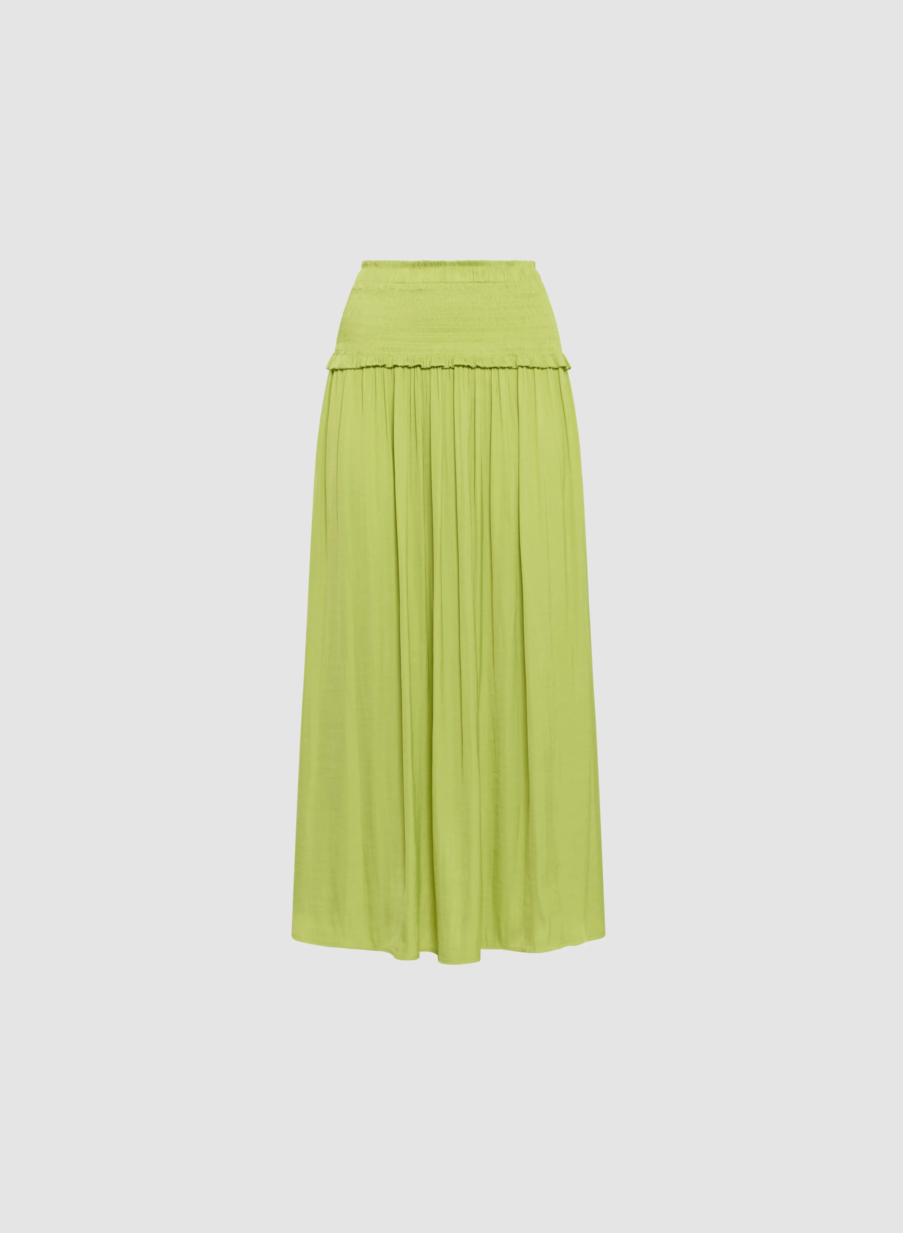 Shirred Waist Satin Maxi Skirt sold by Melanie Lyne product image thumbnail 5