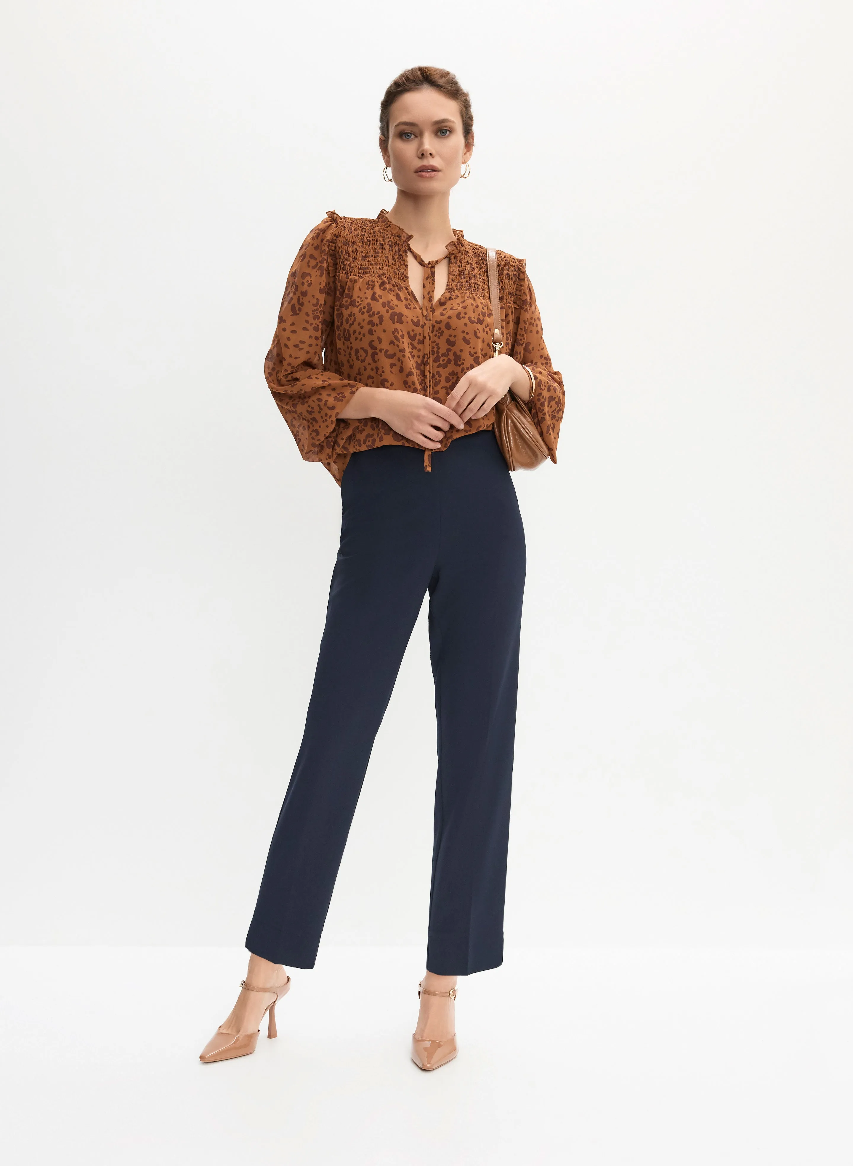 Leopard Print Blouse & Straight Leg Pants sold by Melanie Lyne