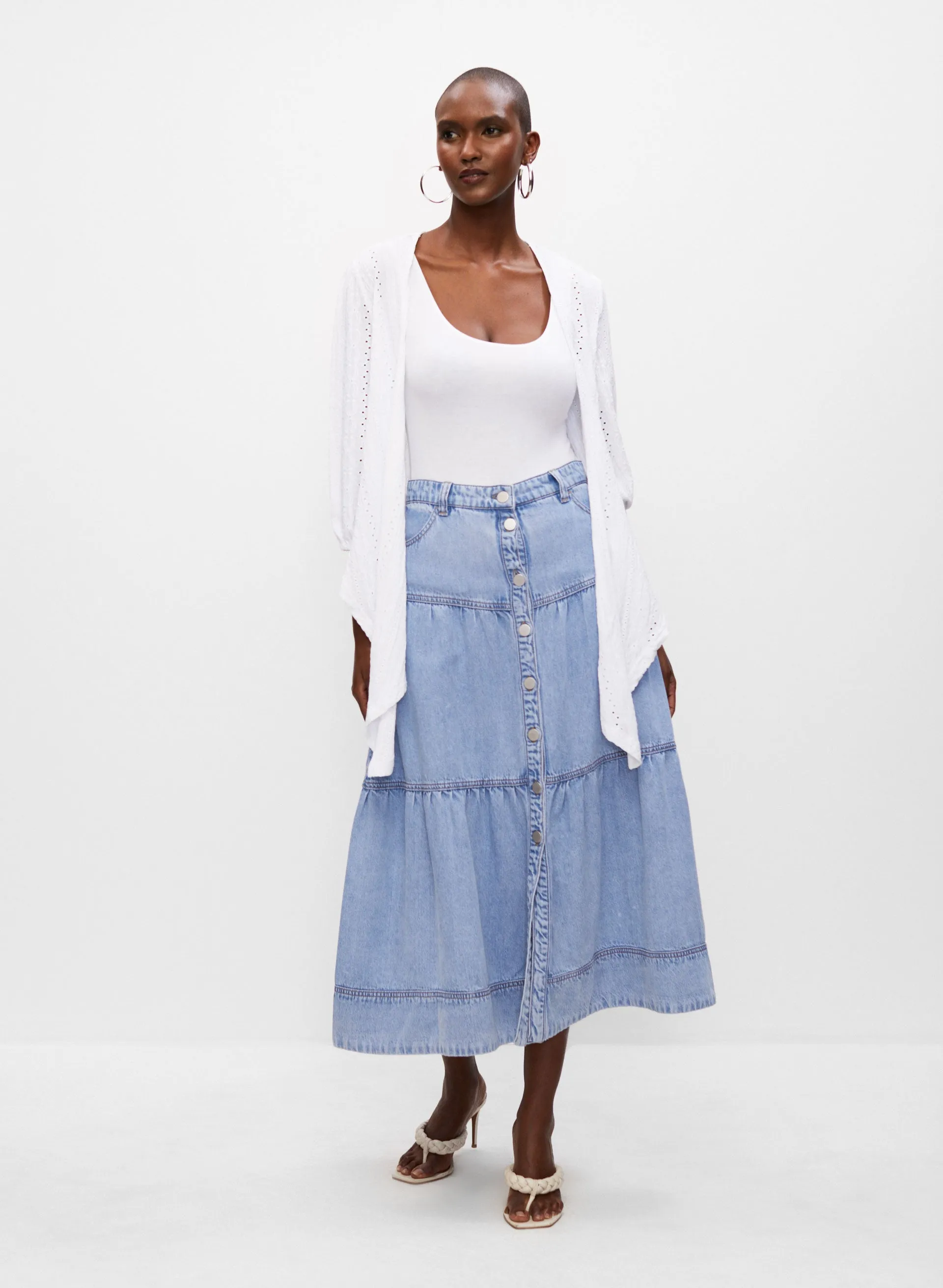 Eyelet Detail Cardigan sold by Melanie Lyne product image thumbnail 4