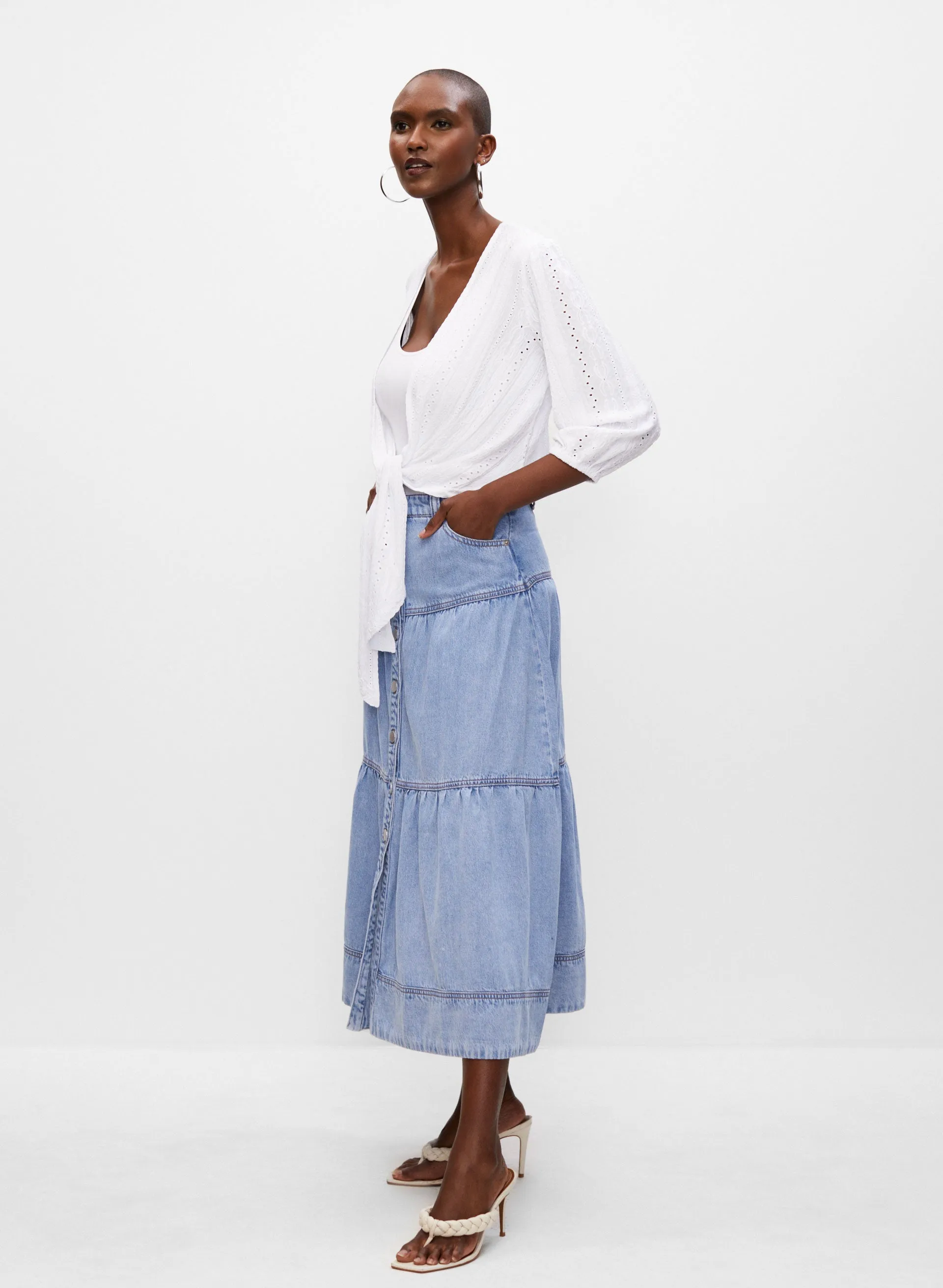 Eyelet Detail Cardigan sold by Melanie Lyne product image thumbnail 5