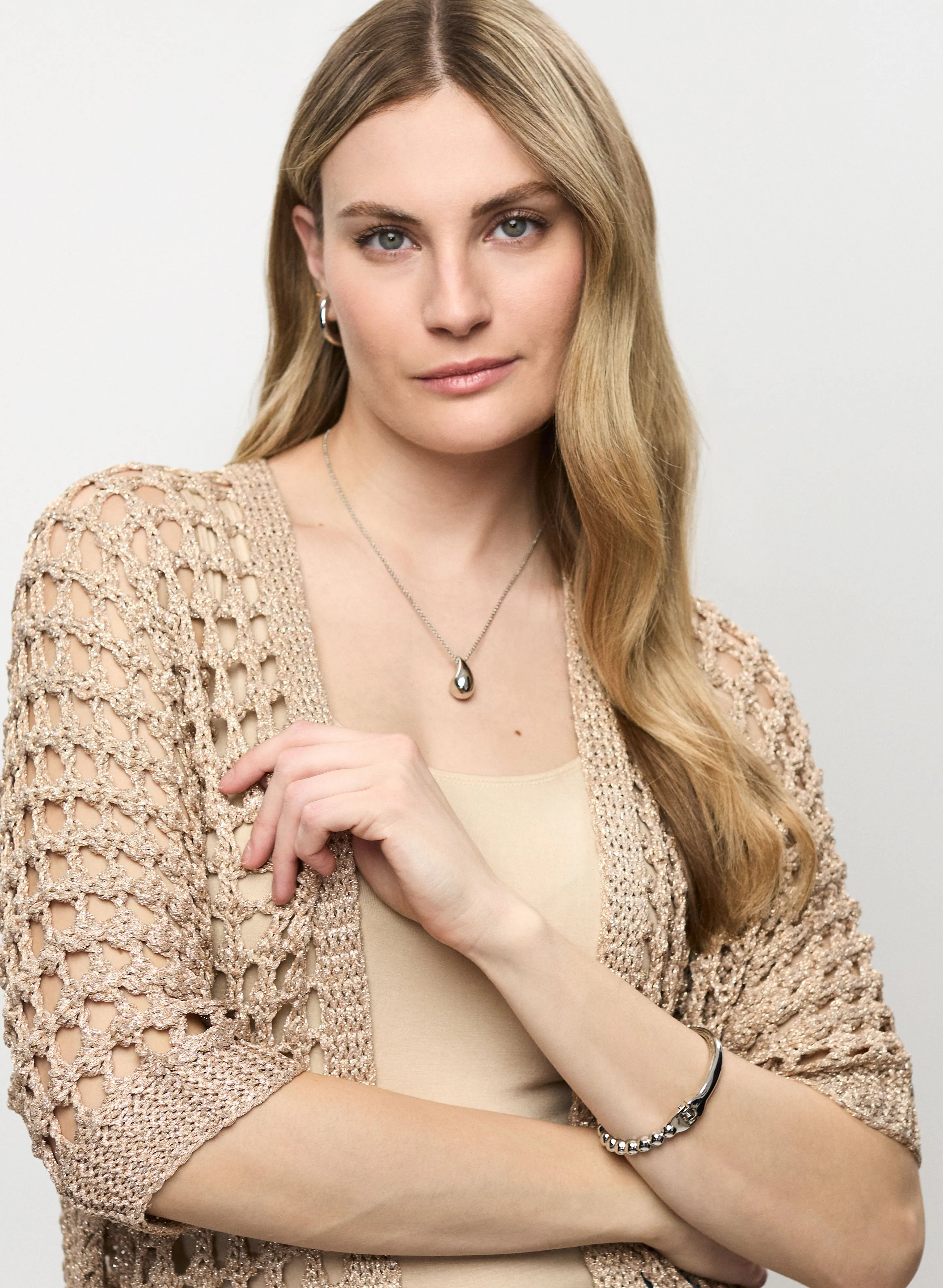 Joseph Ribkoff - Open-Knit Duster Cardigan sold by Melanie Lyne product image thumbnail 5