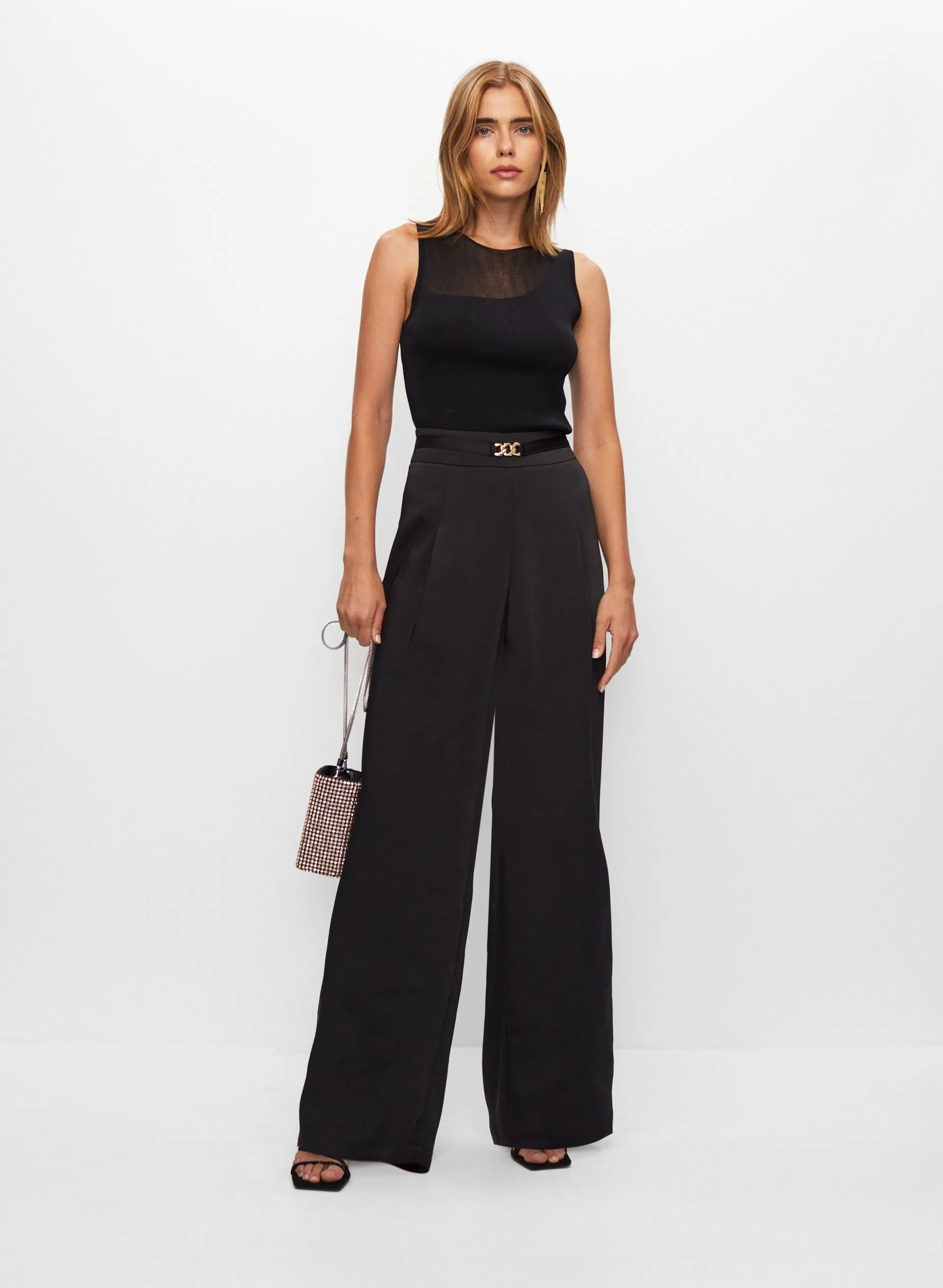 Belted Wide Leg Pants sold by Melanie Lyne product image thumbnail 3