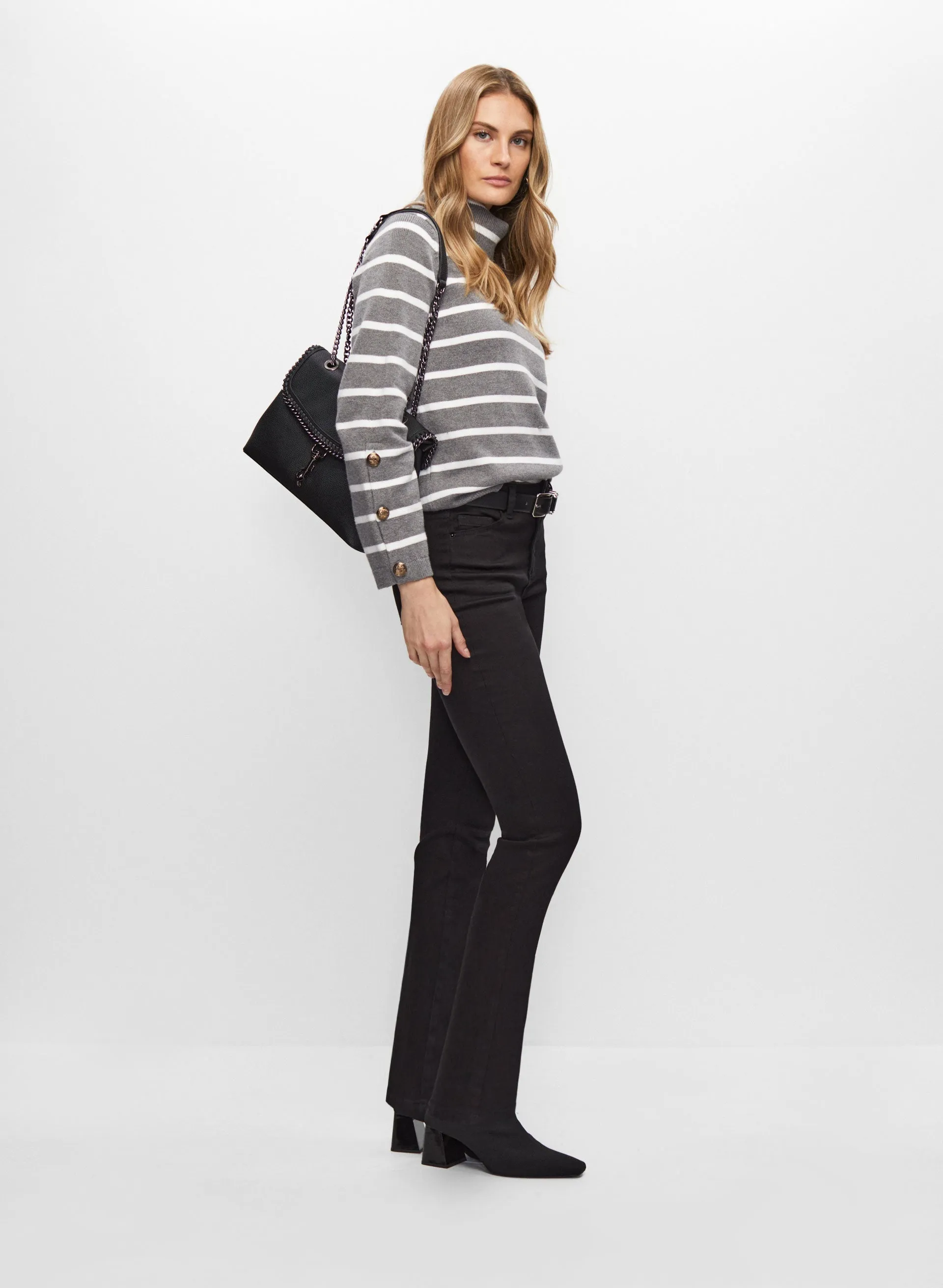 Rhinestone Detail Straight Leg Jeans sold by Melanie Lyne product image thumbnail 5