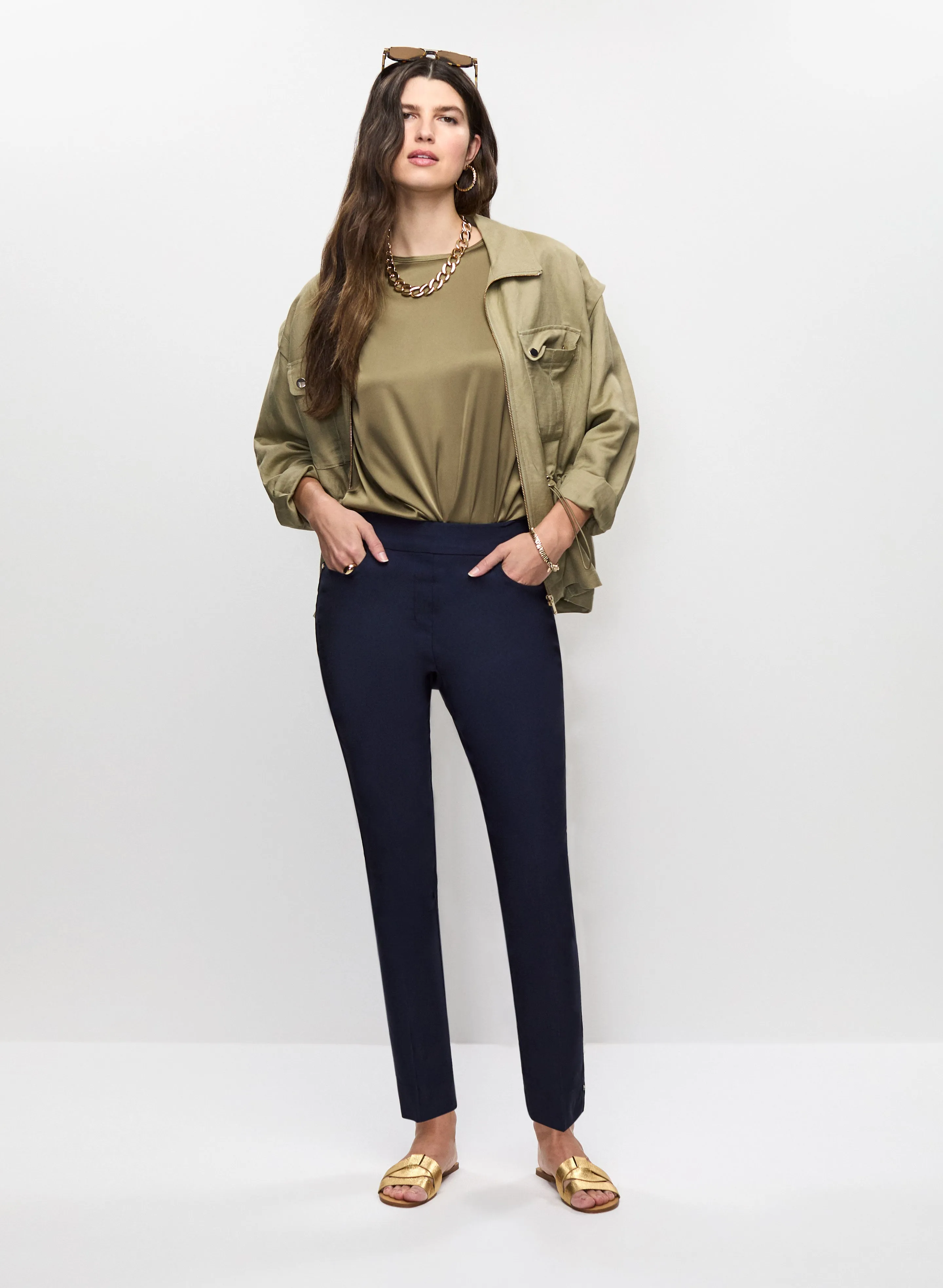 Pull-On Slim Leg Pants sold by Melanie Lyne product image thumbnail 4