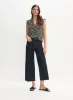 Floral Print Chiffon Blouse & Wide Leg Culotte Jeans sold by Melanie Lyne