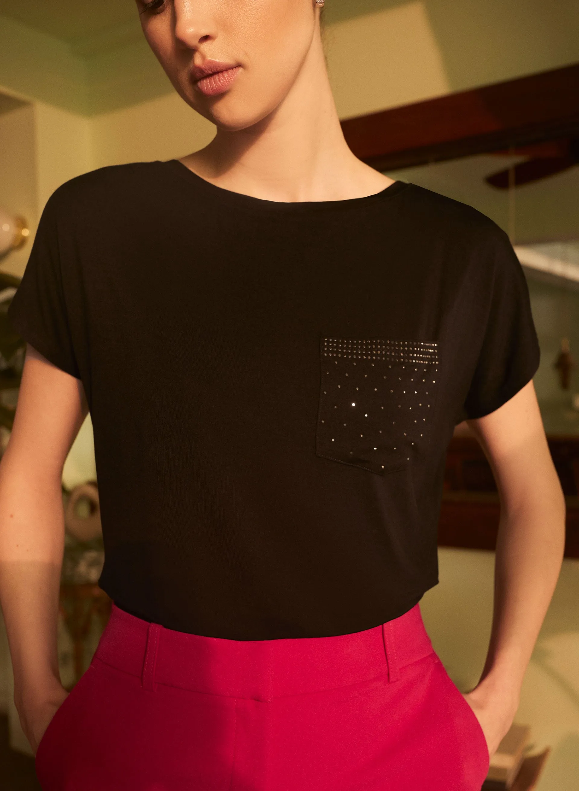 Essential Embellished Pocket Tee sold by Melanie Lyne product image thumbnail 3