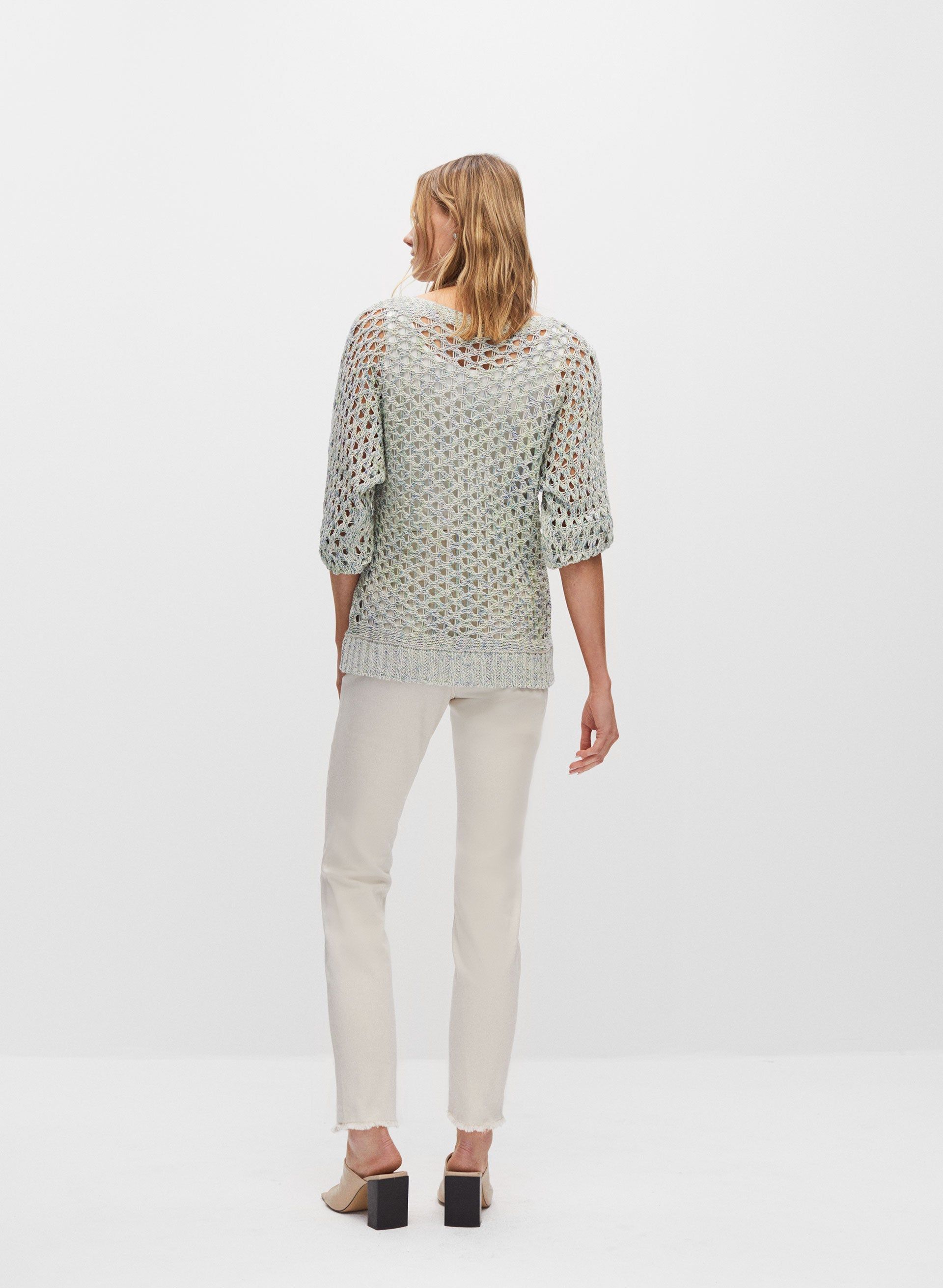 Open Weave Knit Sweater sold by Melanie Lyne product image thumbnail 4