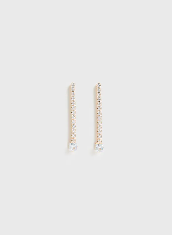 Square Tip Linear Earrings sold by Melanie Lyne