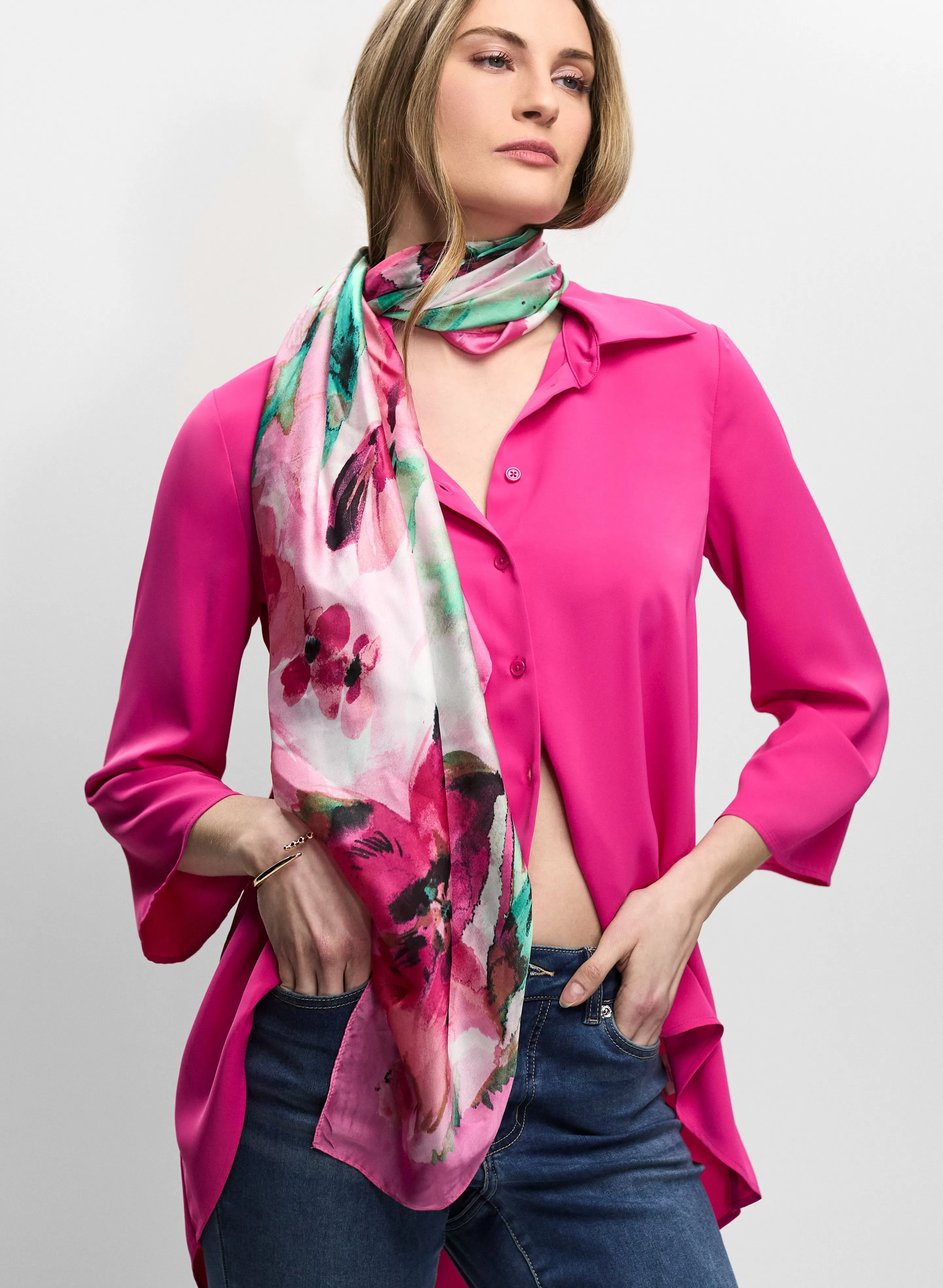 Floral Lightweight Scarf sold by Melanie Lyne product image thumbnail 2