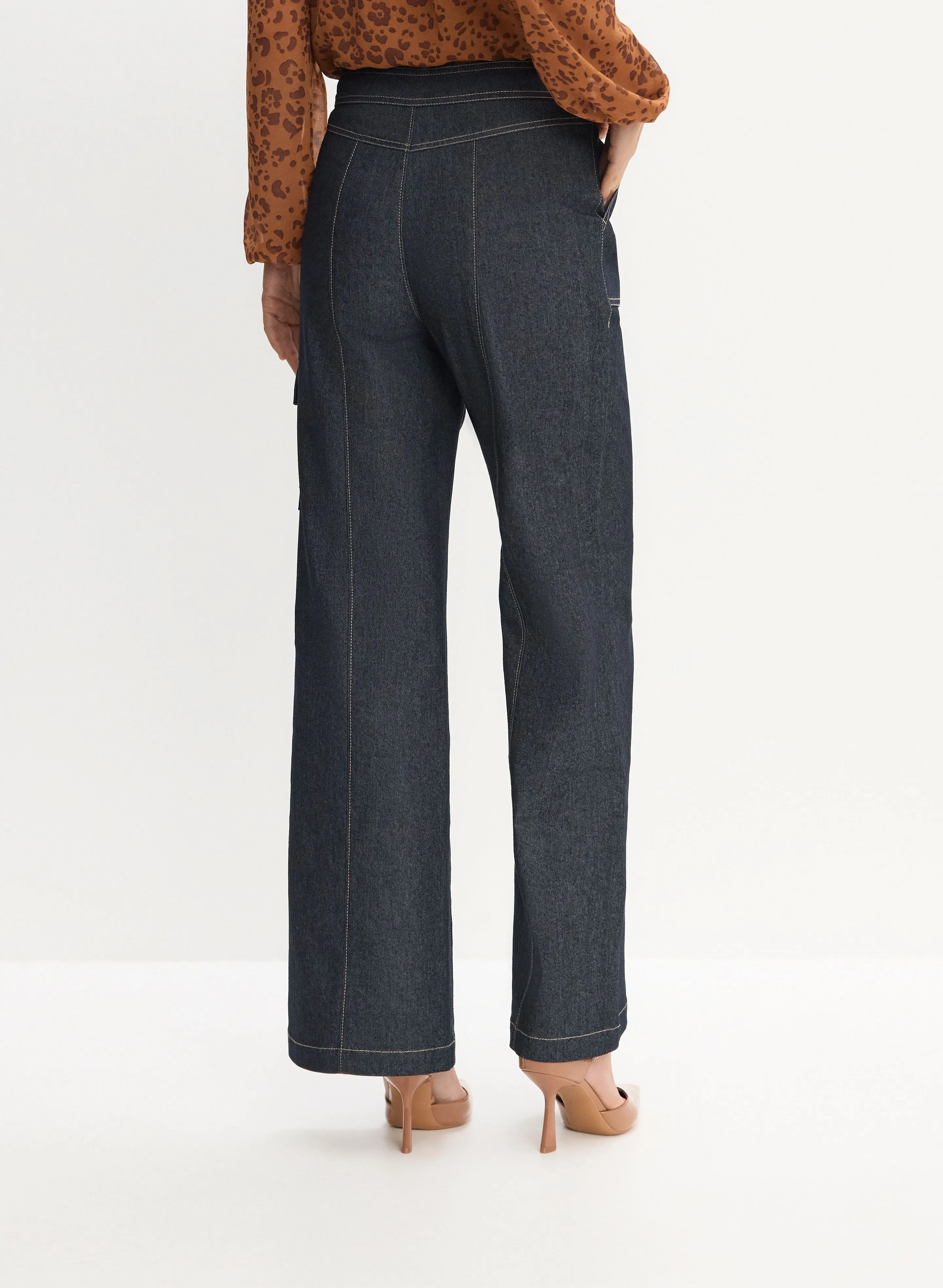 Wide Leg Cargo Jeans sold by Melanie Lyne product image thumbnail 2