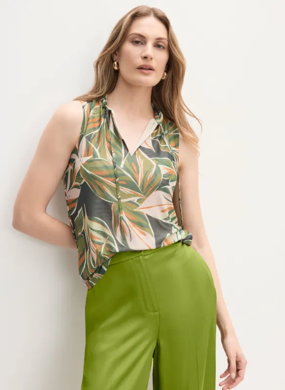 Sleeveless Split Neck Top sold by Melanie Lyne