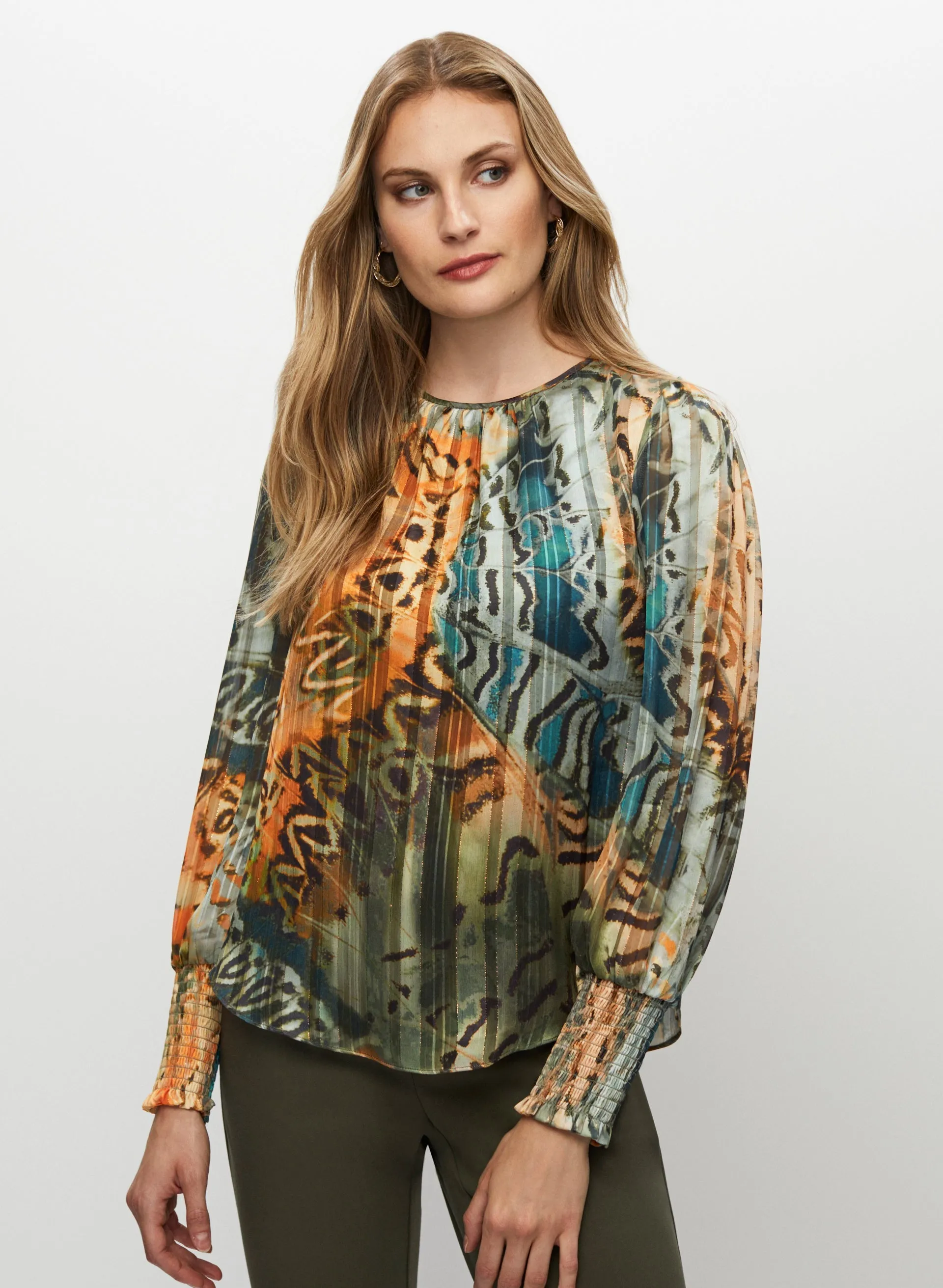 Abstract Butterfly Motif Blouse sold by Melanie Lyne product image thumbnail 5