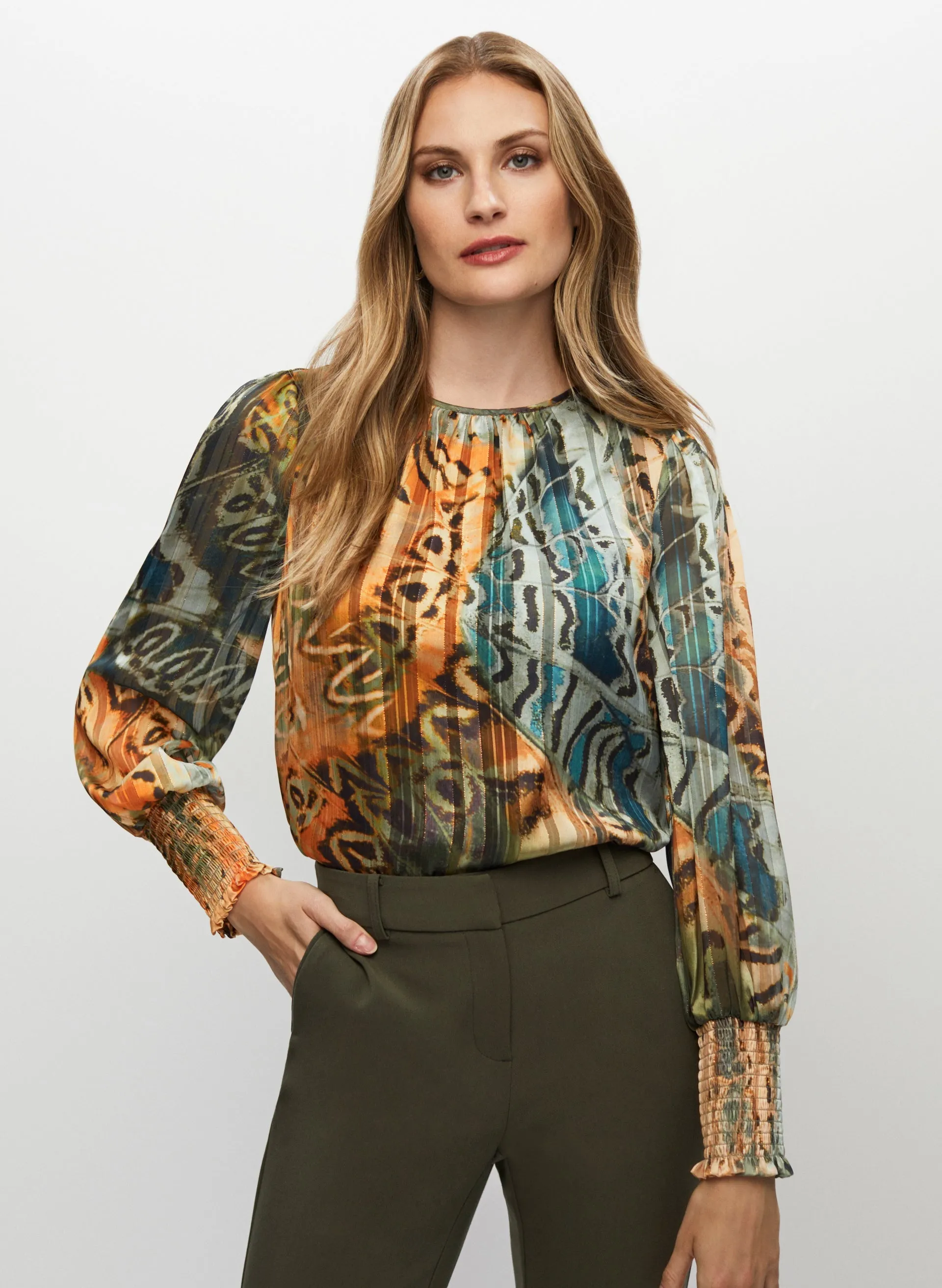 Abstract Butterfly Motif Blouse sold by Melanie Lyne